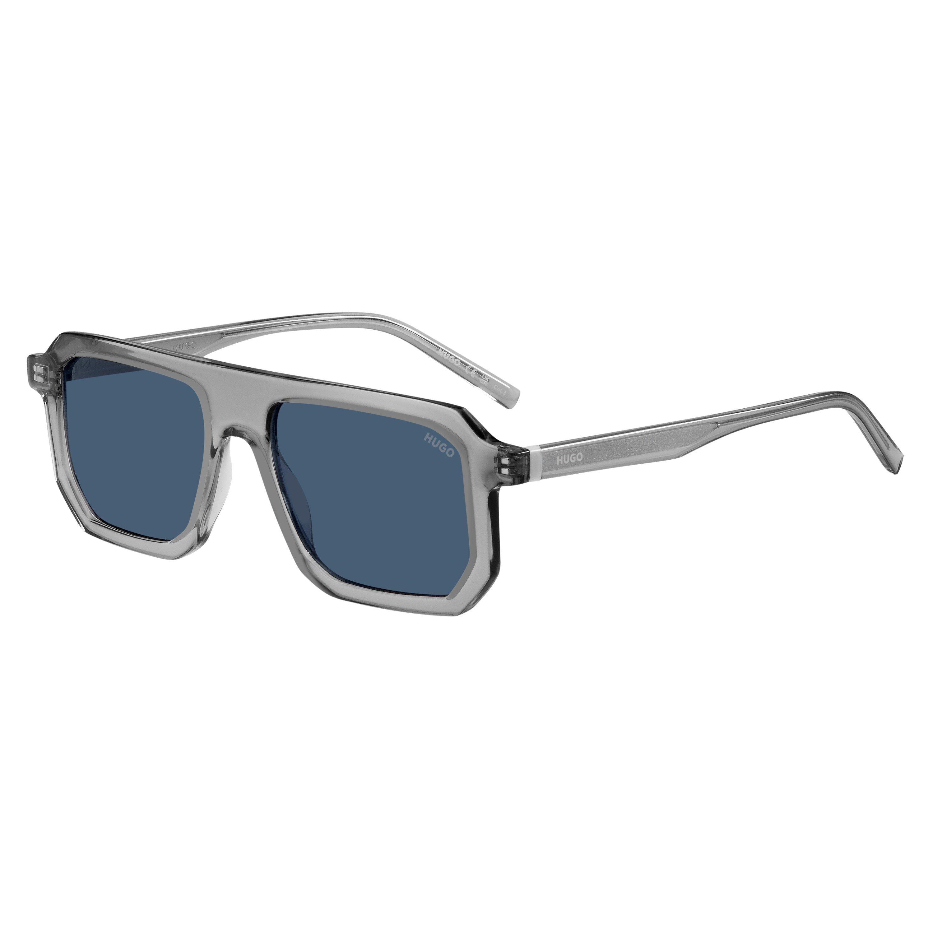 Hugo Men's Round Sunglasses - Grey - 53 cm