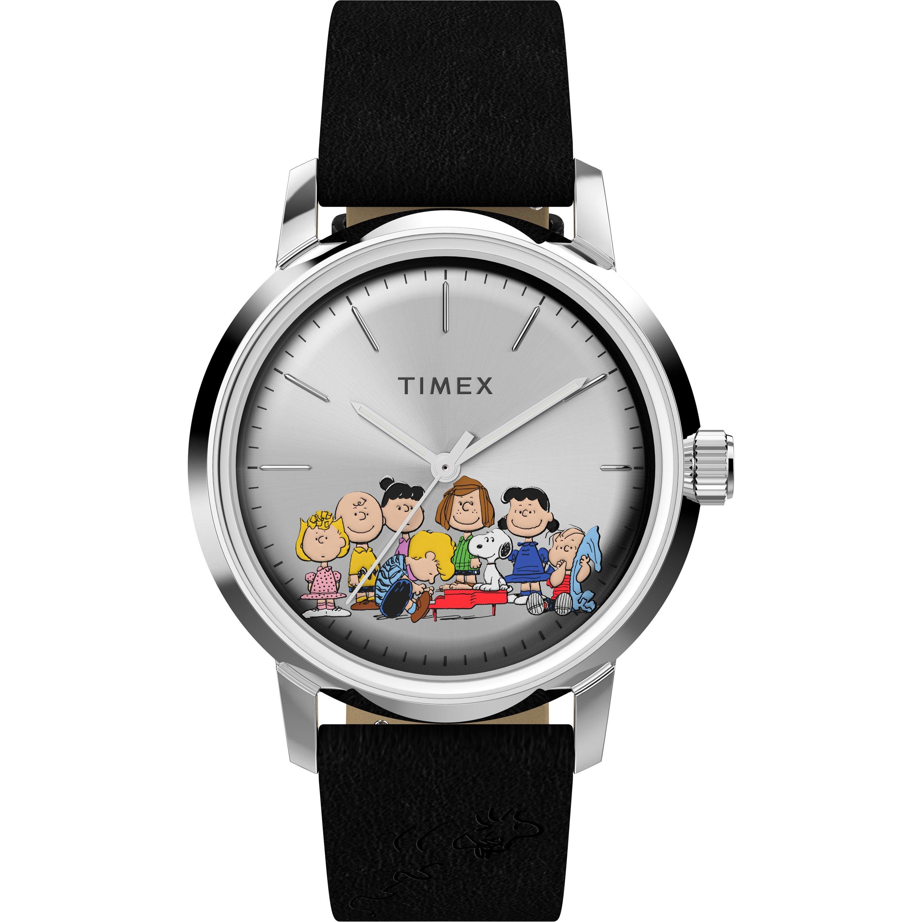 Timex  Adults Marlin 54 Analogue Quartz Watch - White/Steel