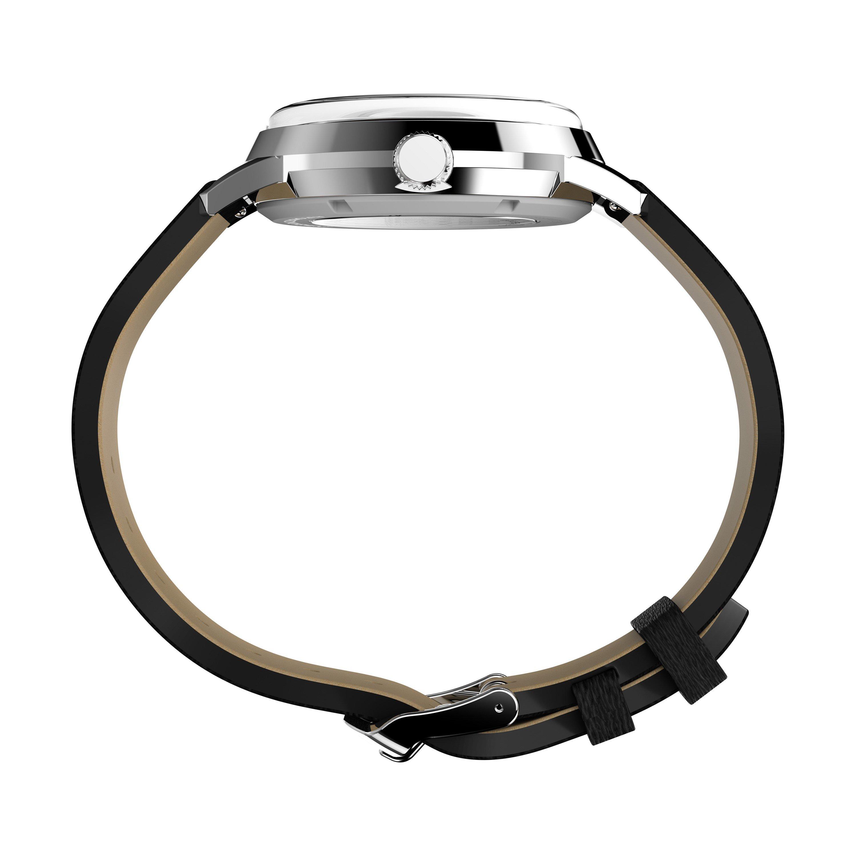 Bianco/Acciaio - Timex - Unisex Adults Marlin 54 Analogue Quartz Watch - 2