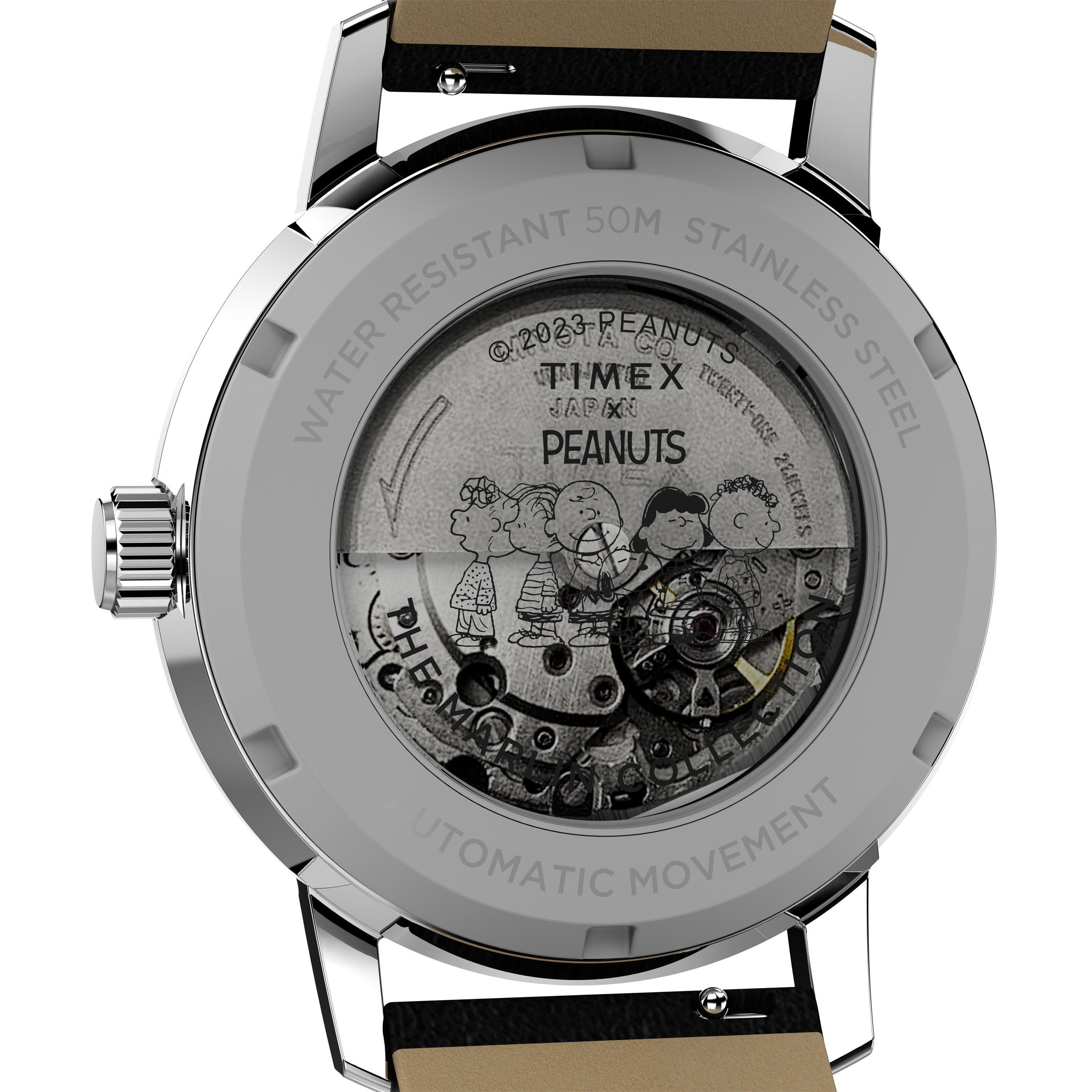 Bianco/Acciaio - Timex - Unisex Adults Marlin 54 Analogue Quartz Watch - 4