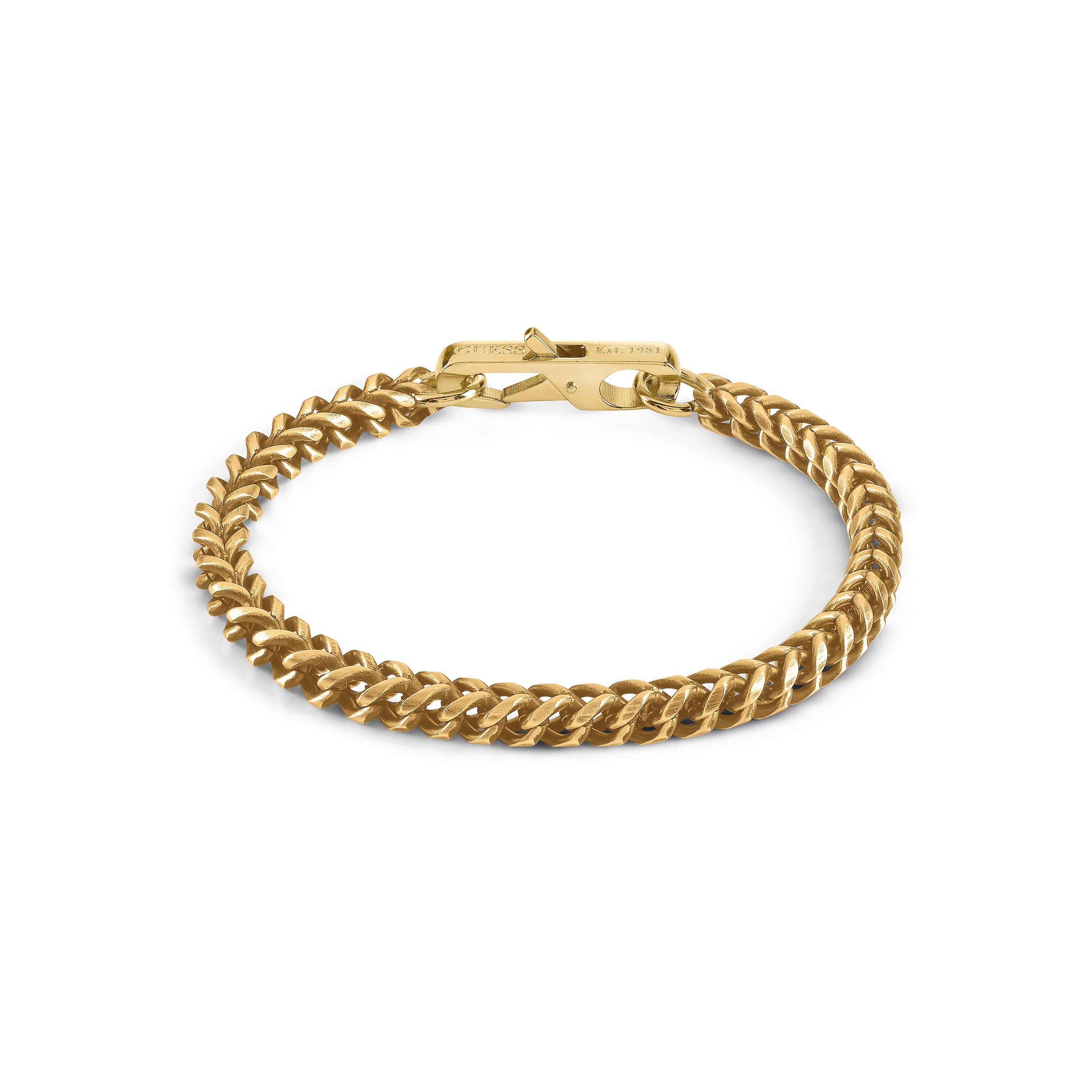 Metallics - Guess - Men's Black and Gold Chain Bracelets