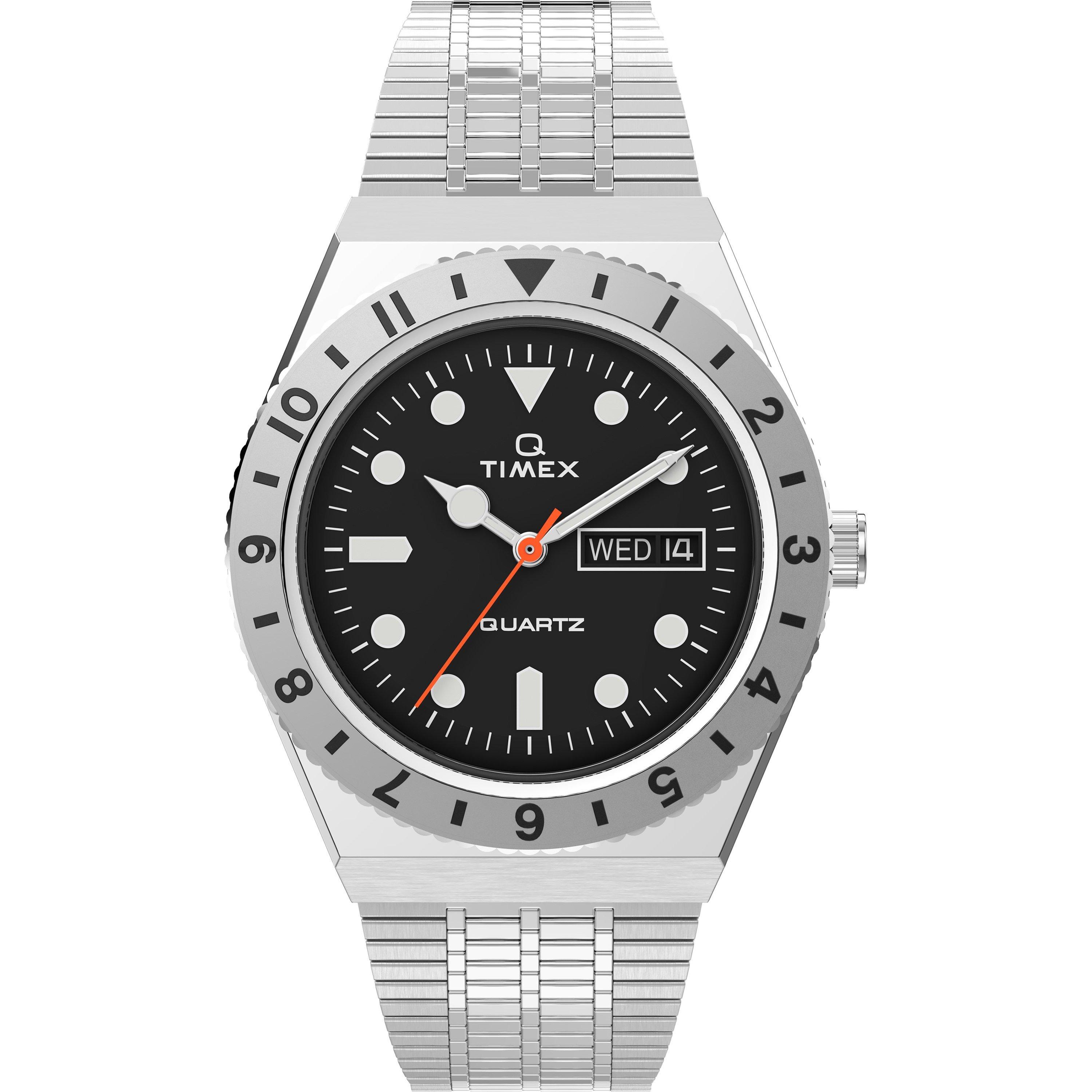 Timex Men's Water Resistant Analogue Quartz Watch - Black/Steel