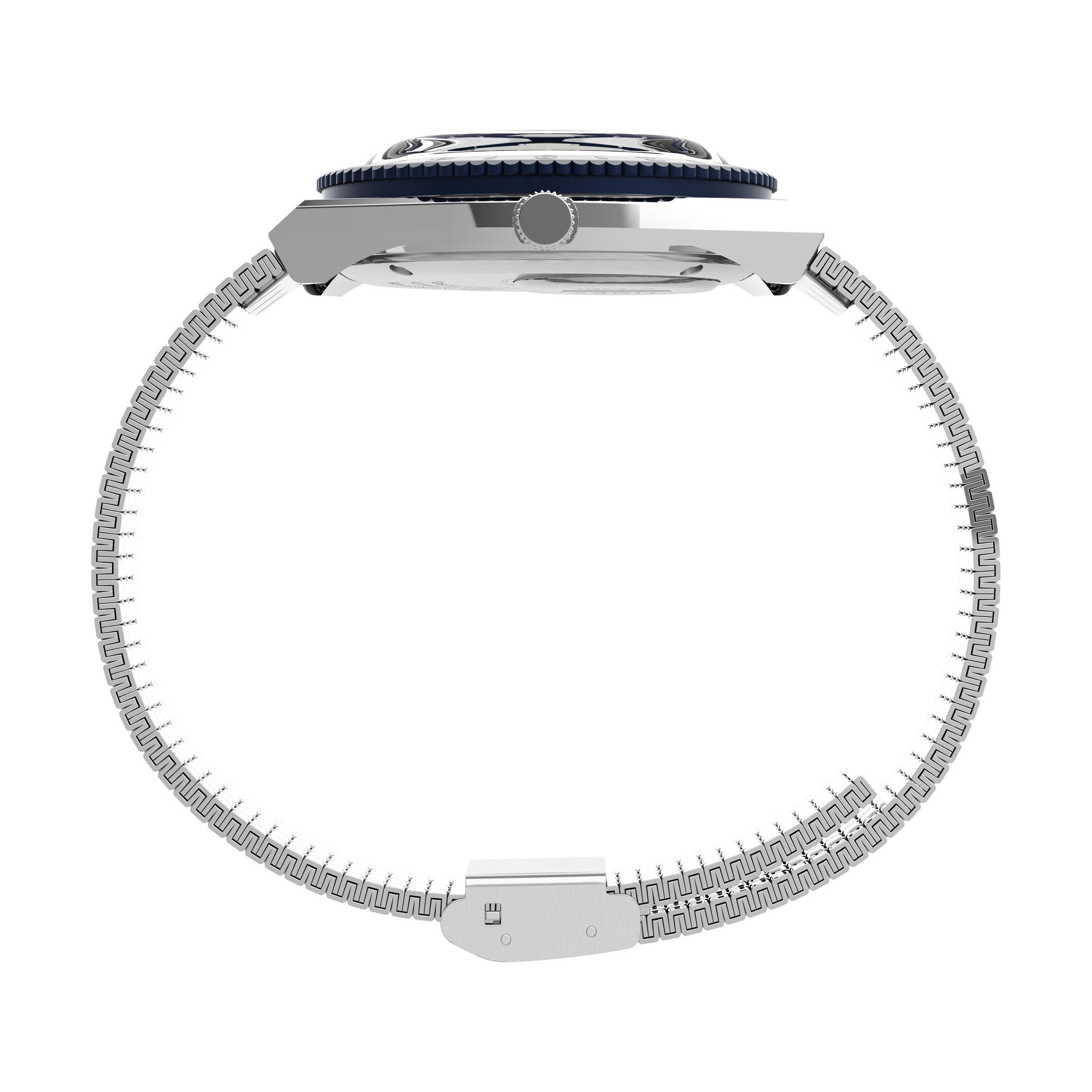 Blau/Stahl - Timex - Men's Water Resistant Analogue Quartz Watch - 2