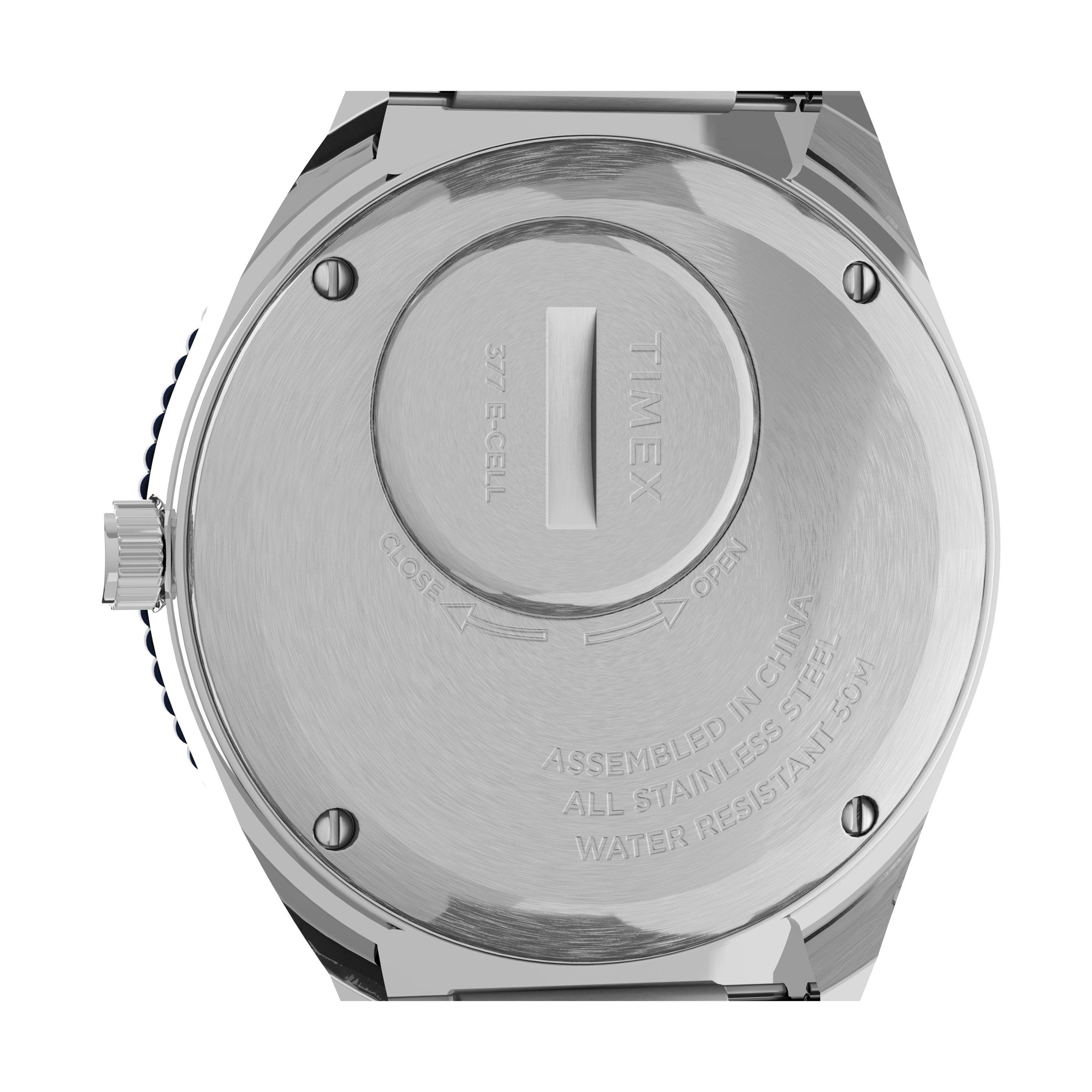 Blau/Stahl - Timex - Men's Water Resistant Analogue Quartz Watch - 4