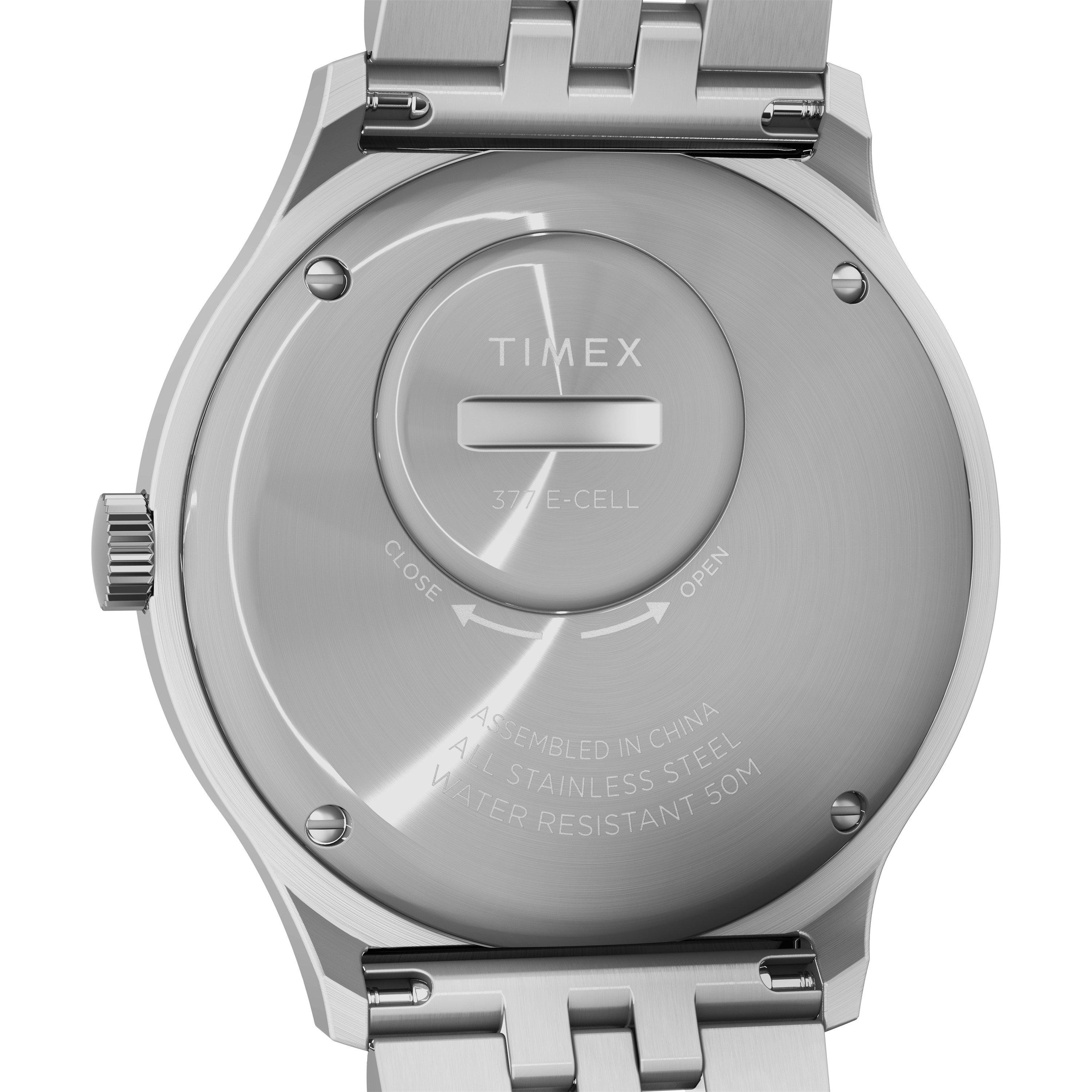Grey/Steel - Timex - Men's Analogue Quartz Watch - 4