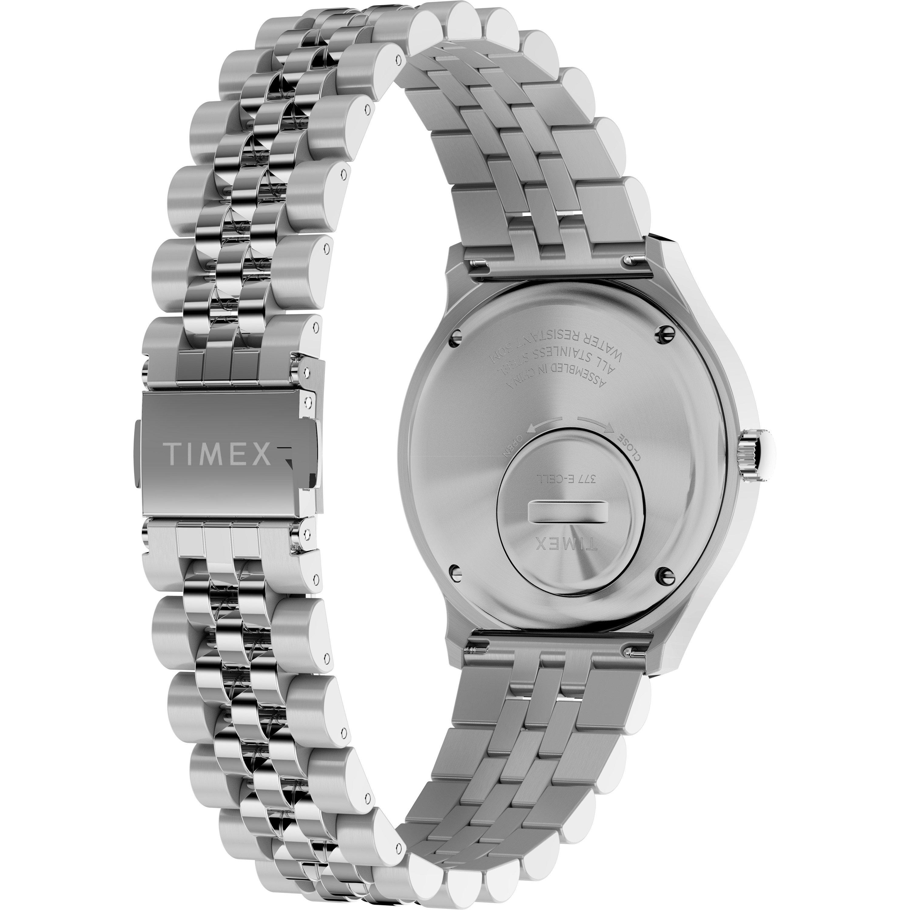 Grey/Steel - Timex - Men's Analogue Quartz Watch - 5