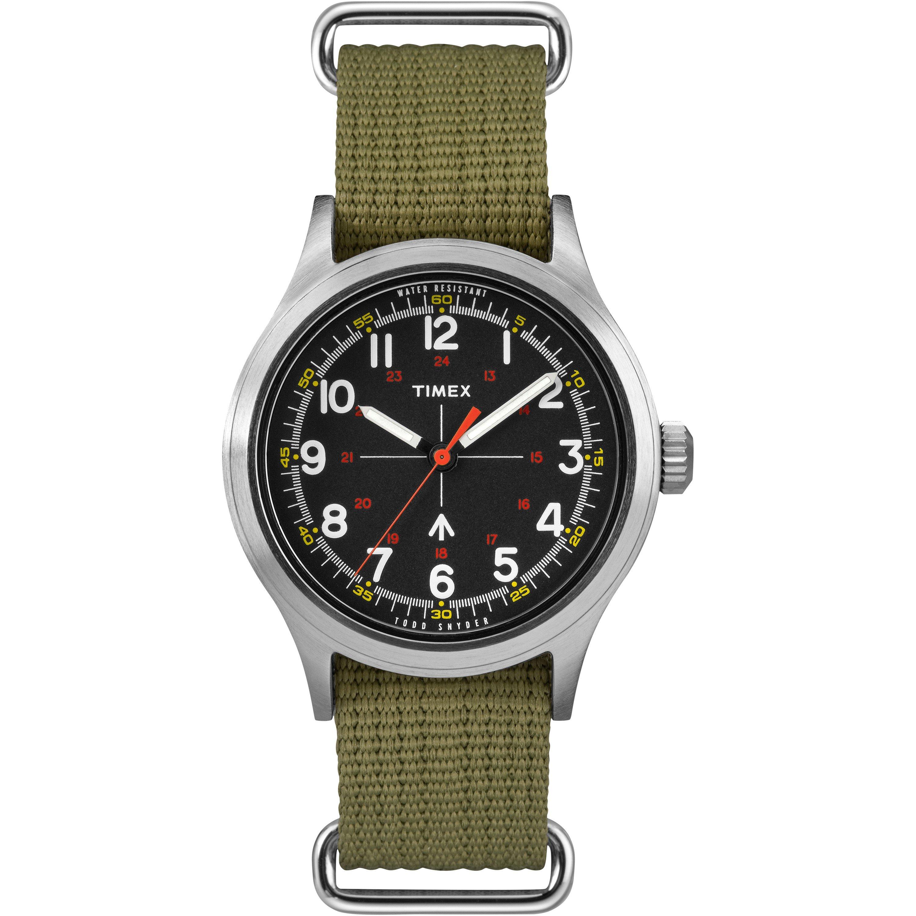 Green/Steel - Timex - Men's Todd Snyder Analogue Quartz Watch - 1