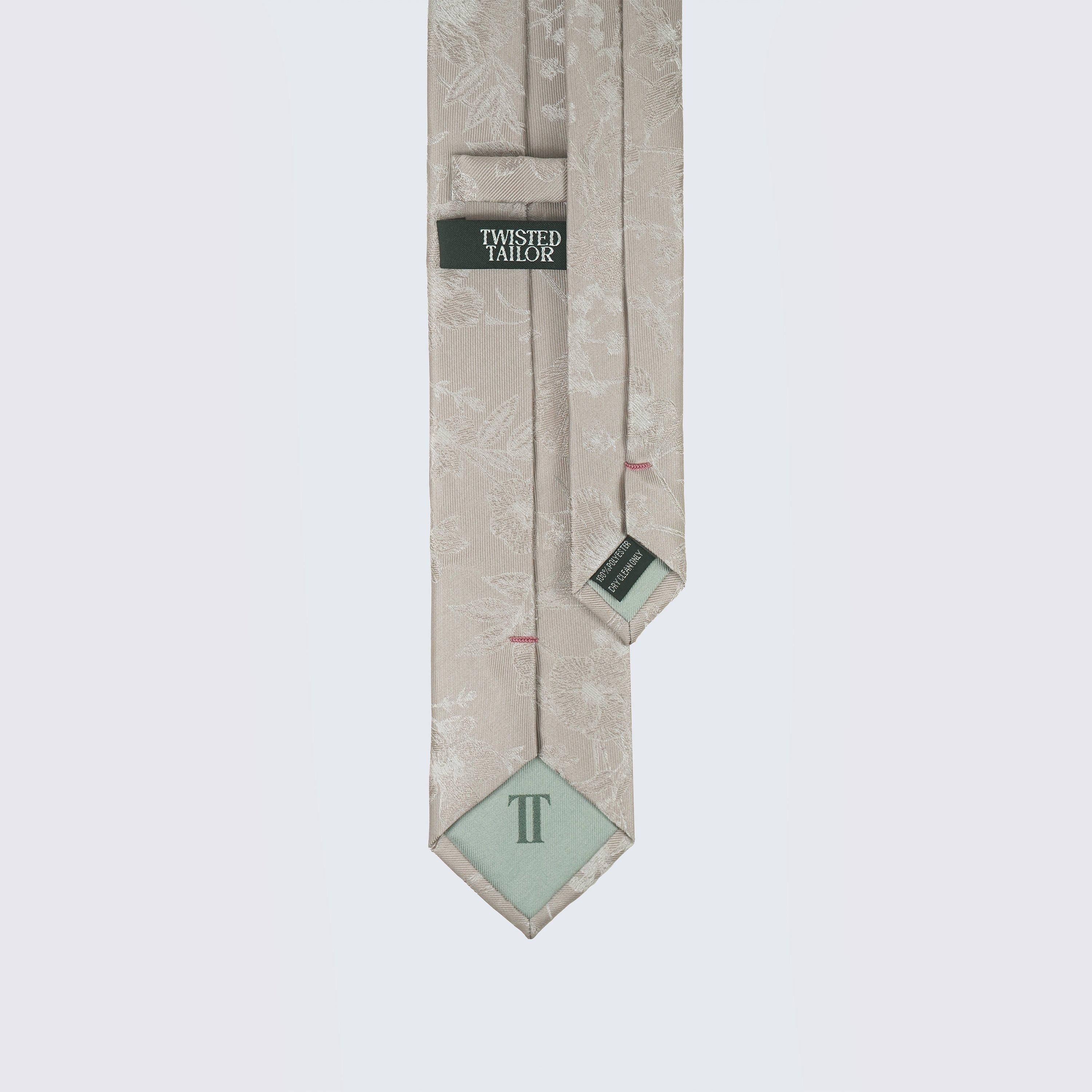 Champagne - Twisted Tailor - Jasper Floral Tie and Hank - 2