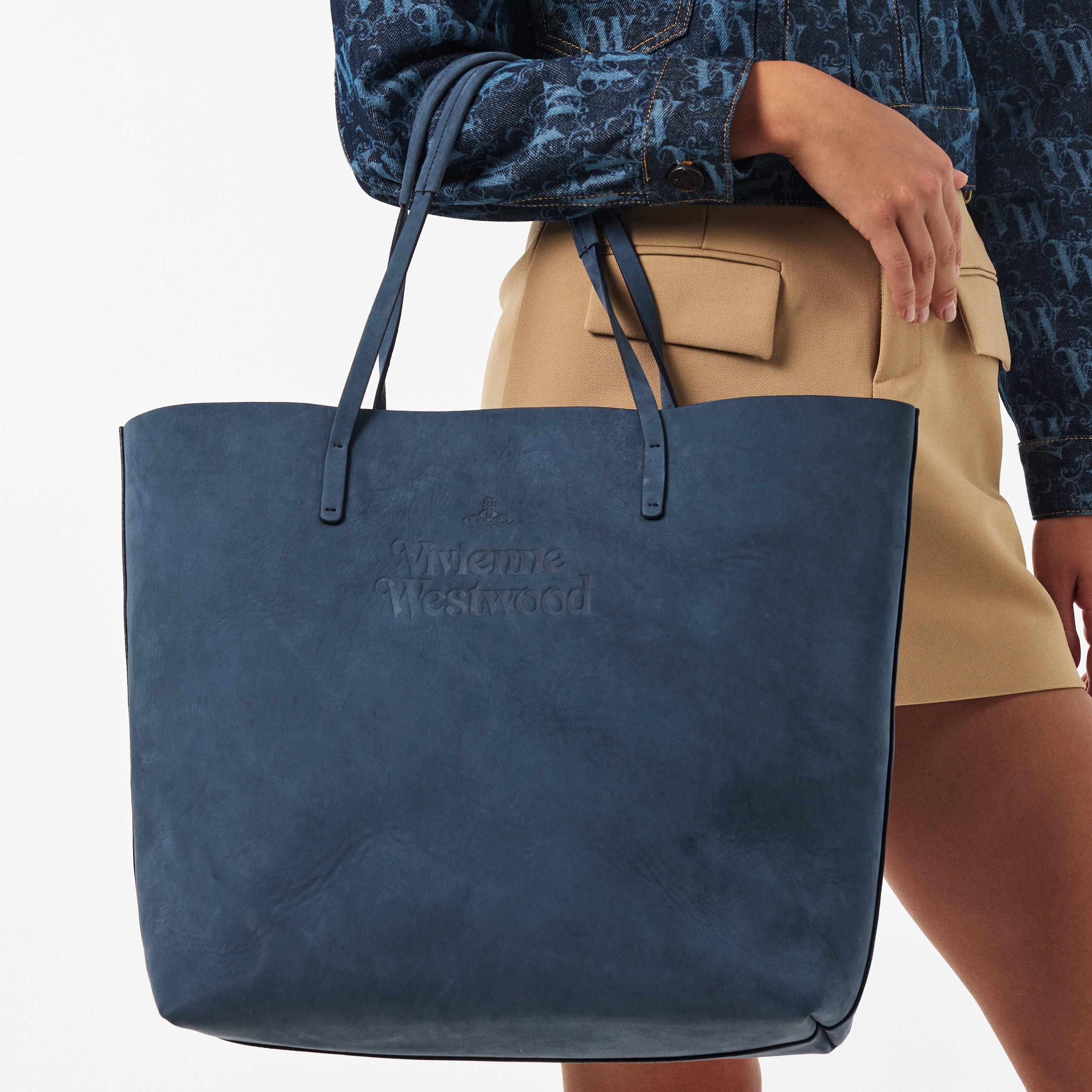 DENIM BLUE - Vivienne Westwood - Women's Viv Studio Tote Bag - 3