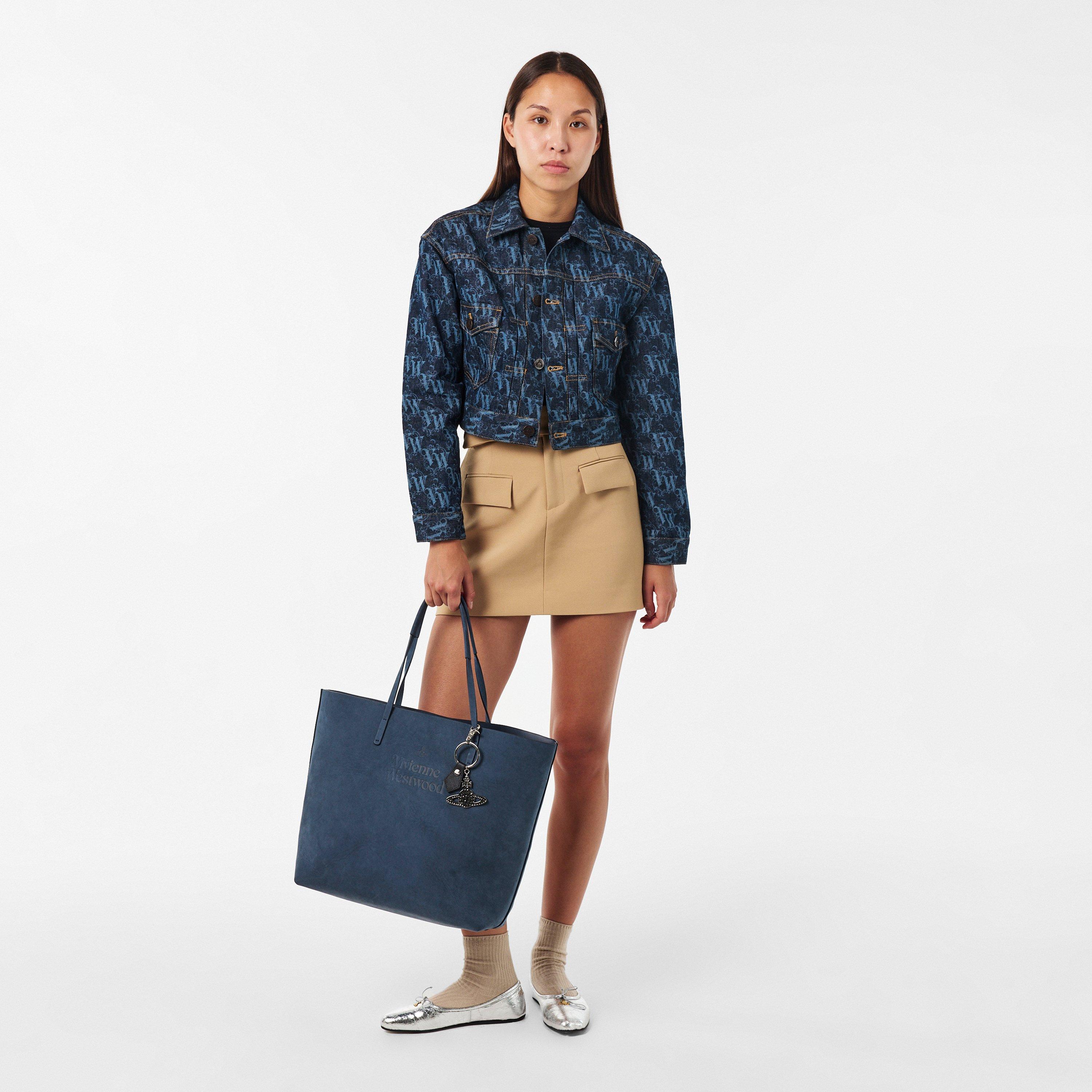 DENIM BLUE - Vivienne Westwood - Women's Viv Studio Tote Bag - 6