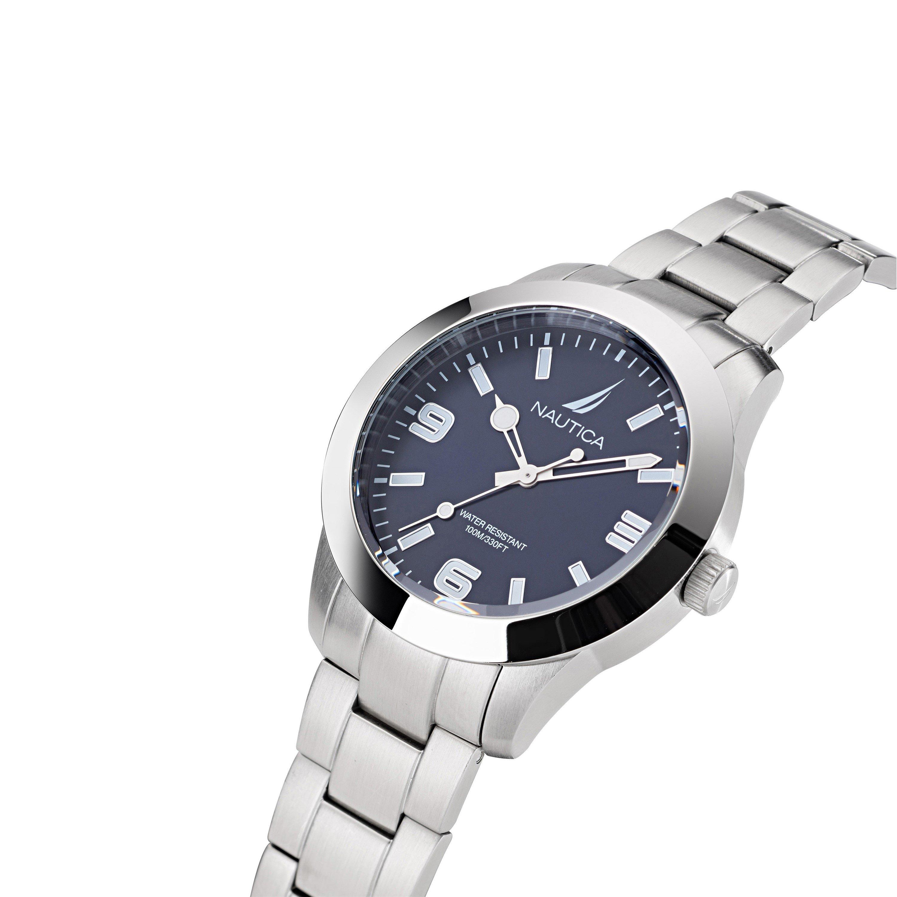 Silver - Nautica - Men's Analogue Quartz Watch - 2