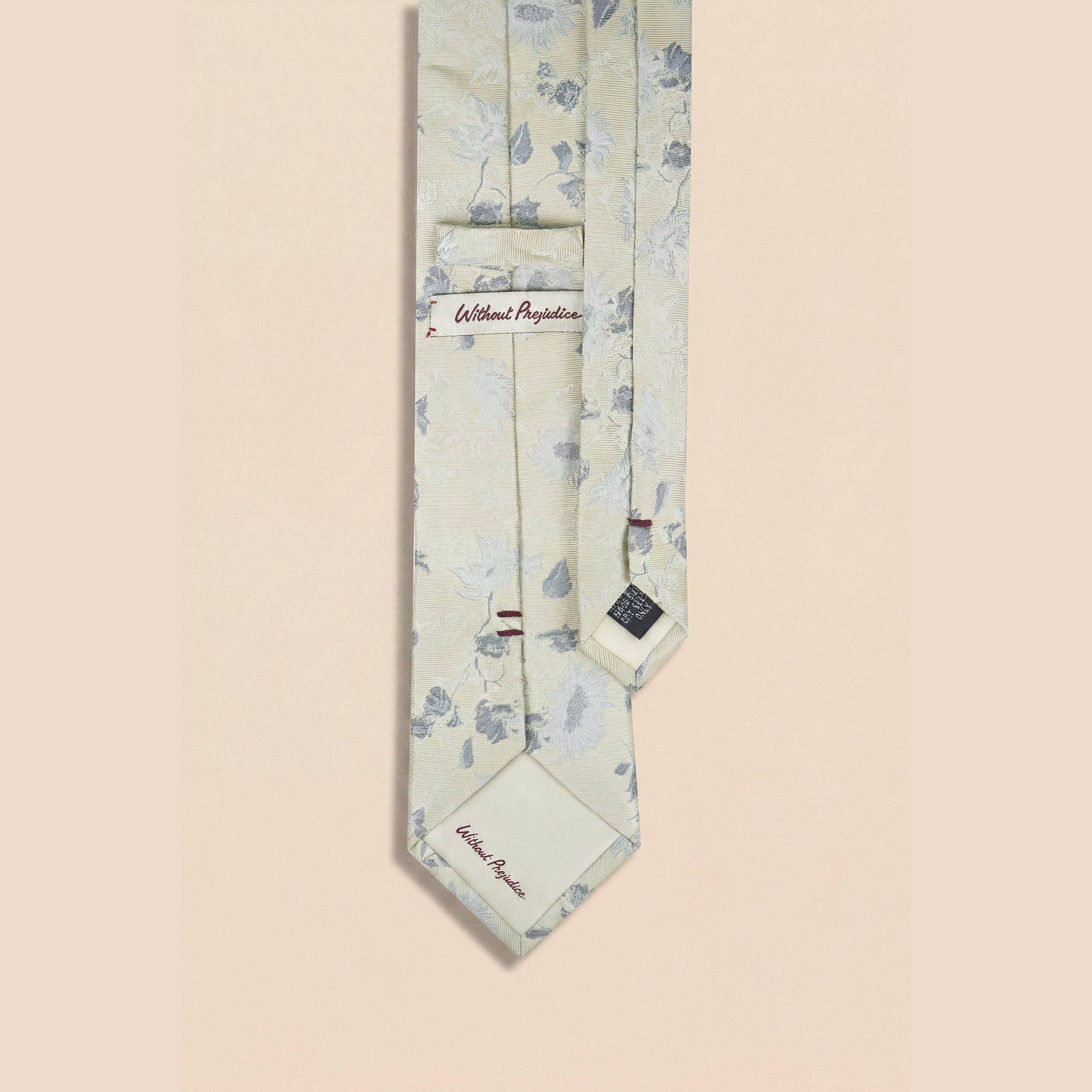 Gold - Without Prejudice - Adriana Silk Floral Tie - 2