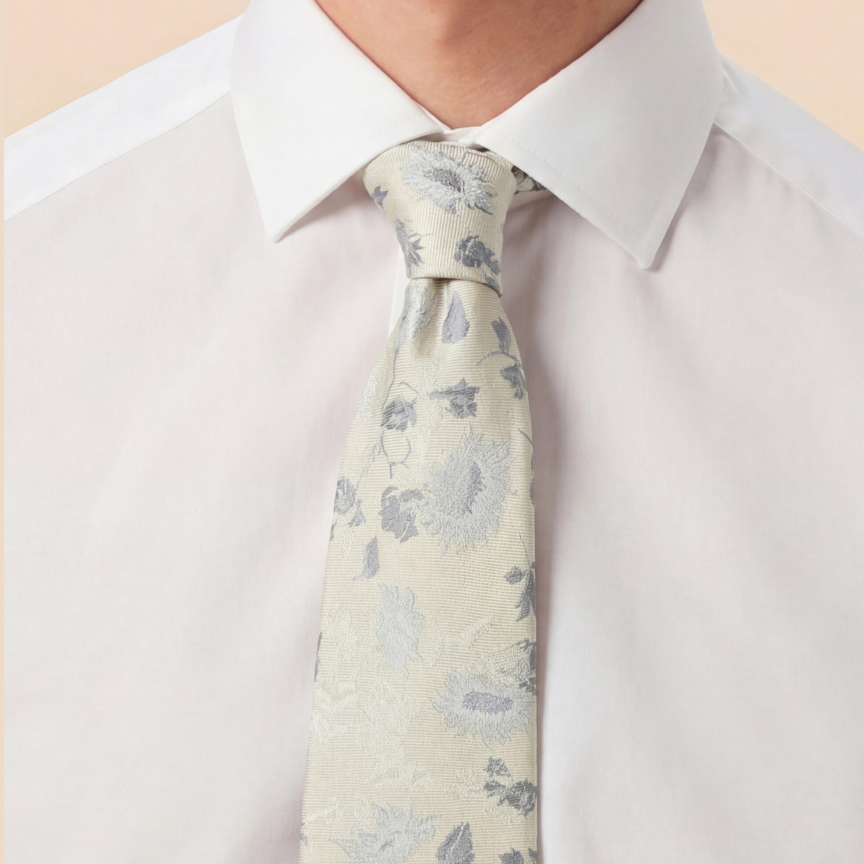 Gold - Without Prejudice - Adriana Silk Floral Tie - 3