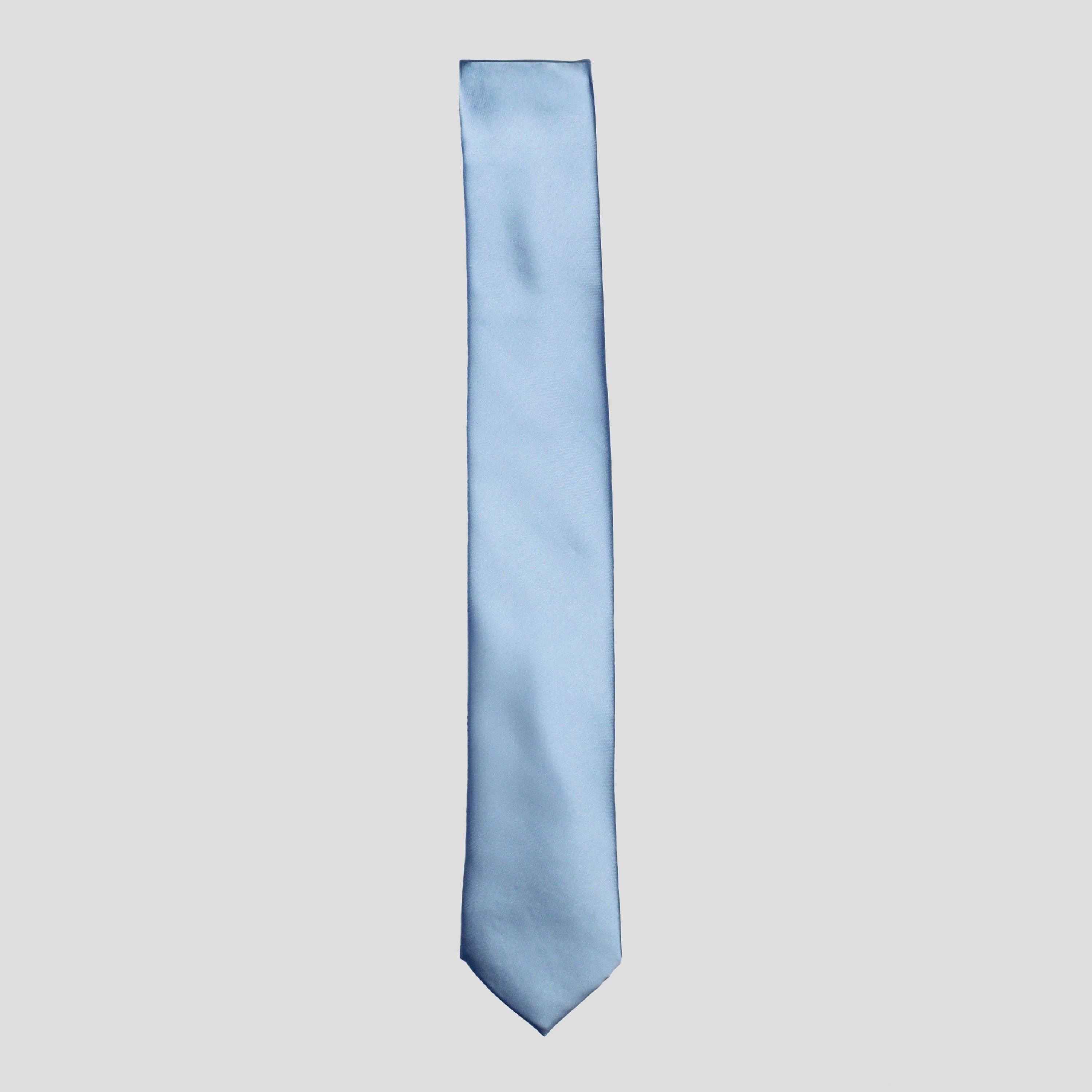 Twisted Tailor Men's Ellroy Plain Tie - Pale Blue