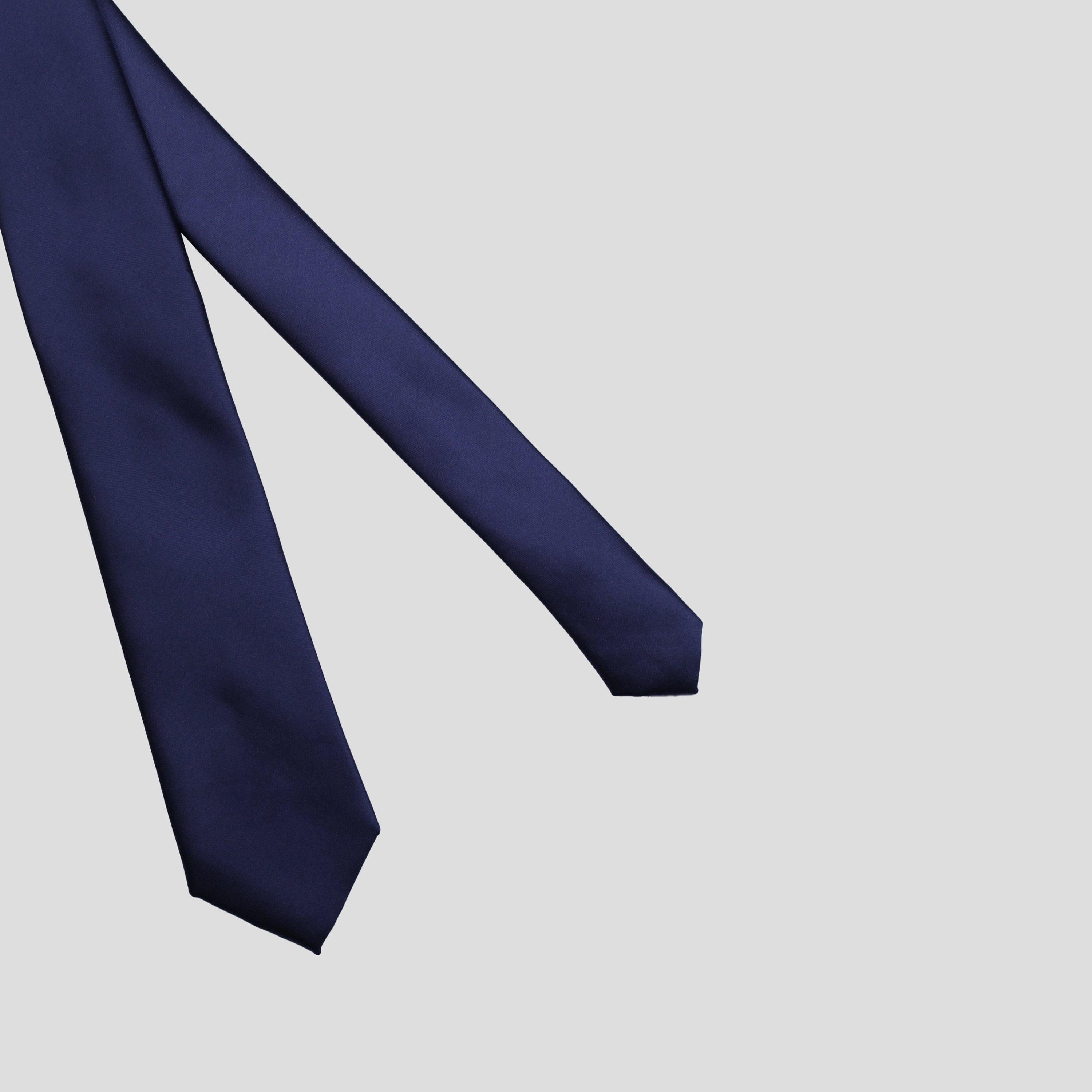 Navy - Twisted Tailor - Ellroy Plain Tie - 2
