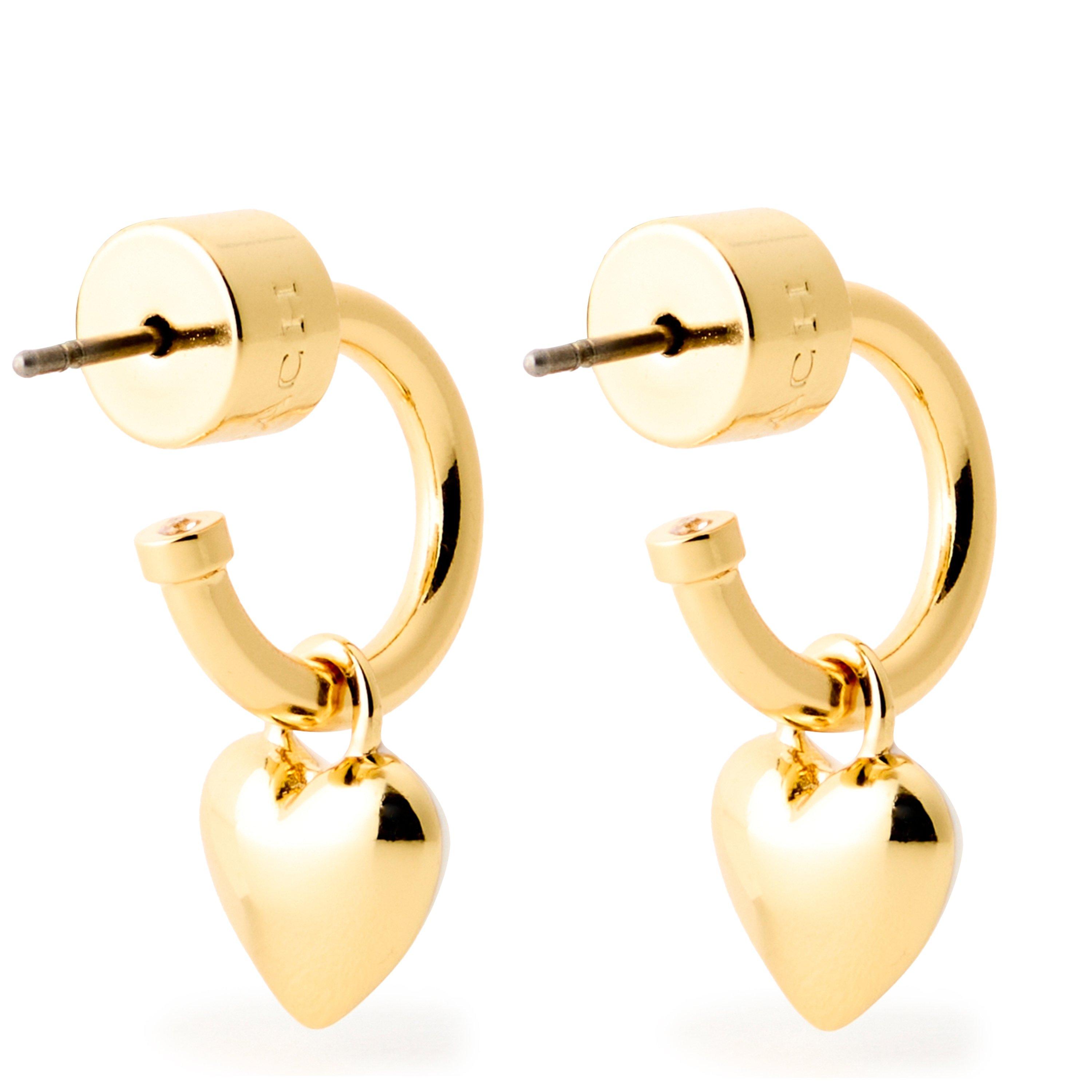 Gold/White - Coach - Coach J Enamel Heart Ld62 - 2