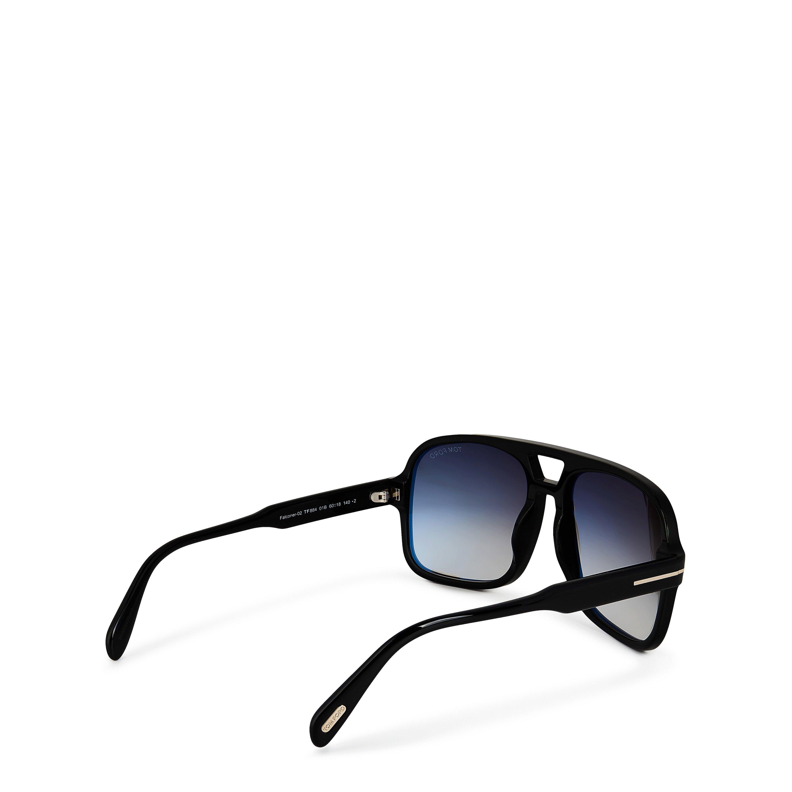 Black/Smoke 01B - Tom Ford - Men's Falconer Sunglasses - 2