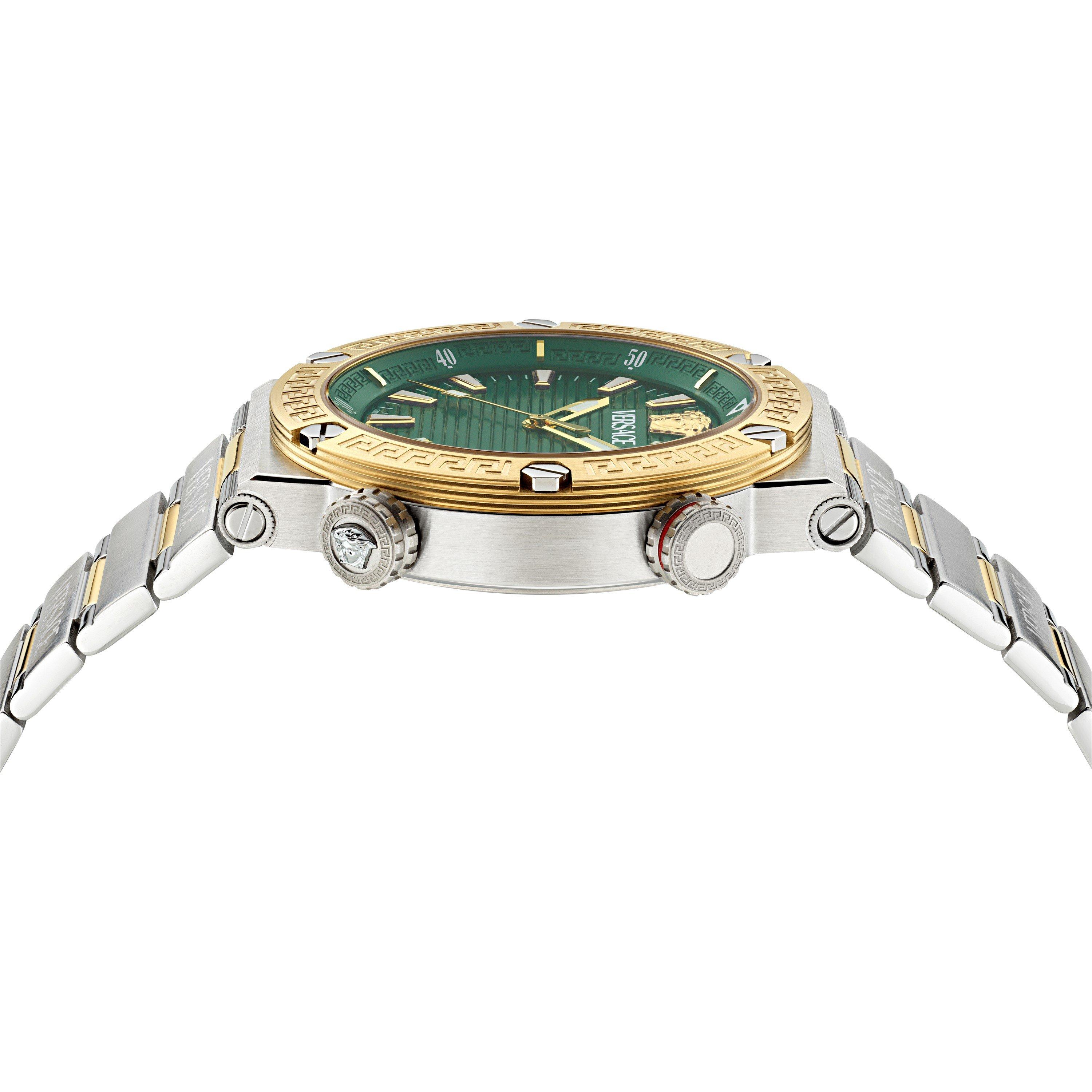 Green/Two tone - Versace - Greca Watch - 3