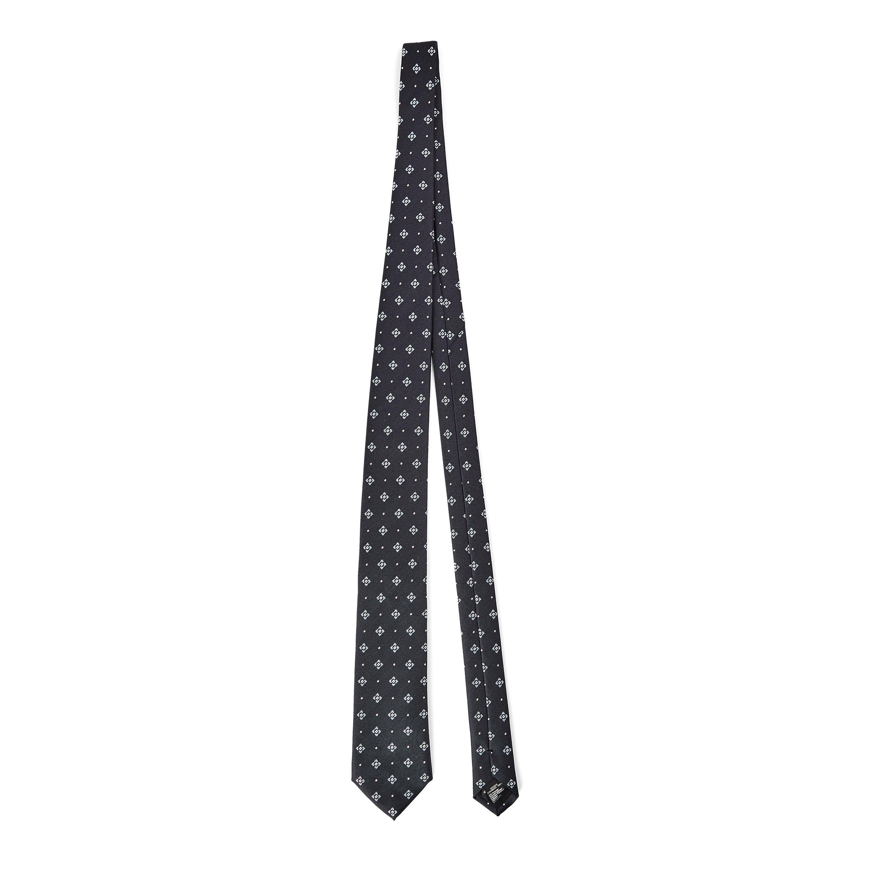 Boss Mens BOSS BLACK Luxury Jacquard Woven Tie - BluePattern 404