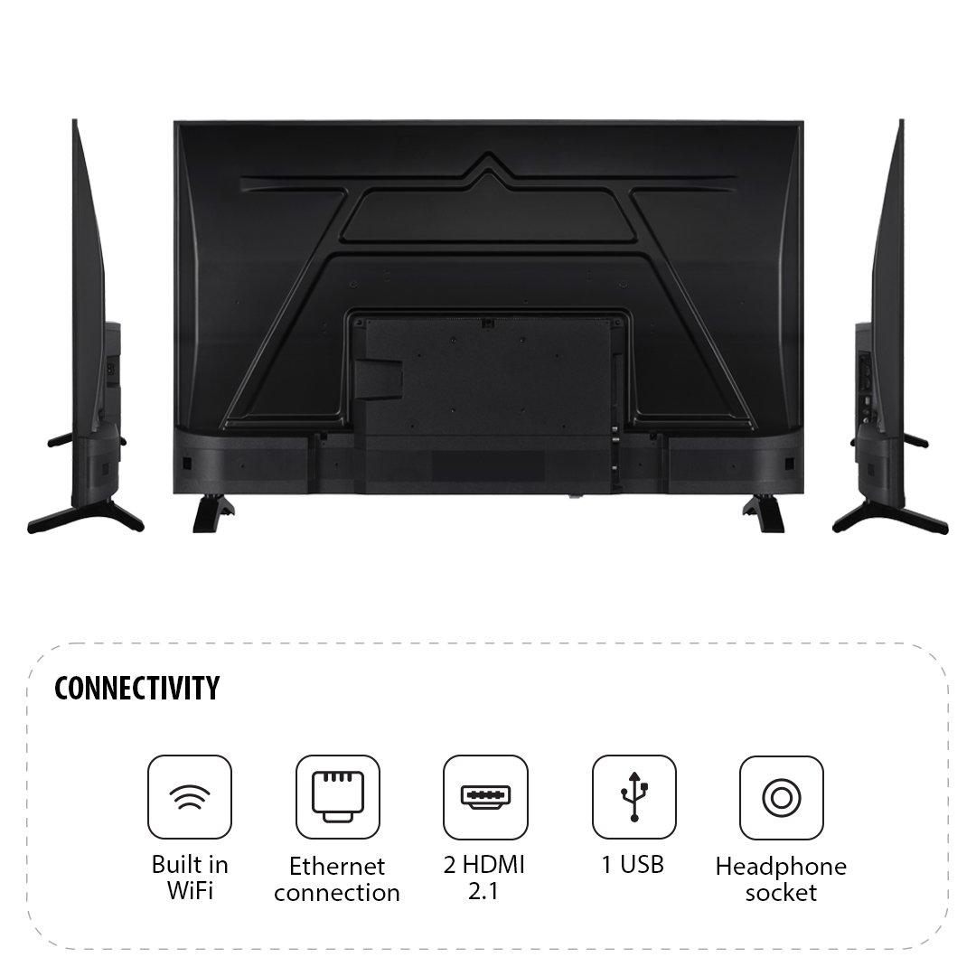 Black - Toshiba - Toshiba 43UV1563DB 43 inch 4k Ultra HD Freely TV - 8