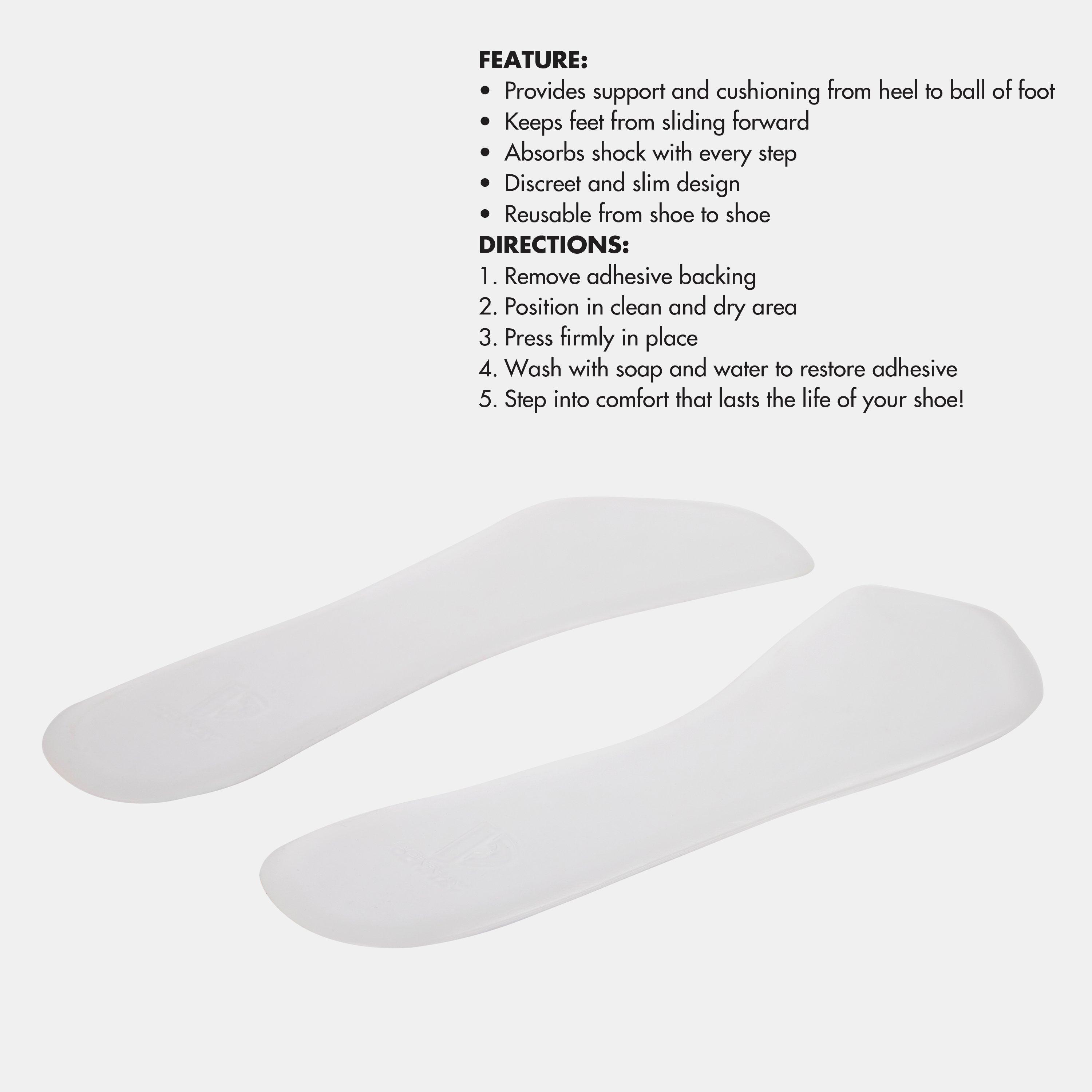 Transparent - Donnay - Adults Gel Cushion Insoles - 2