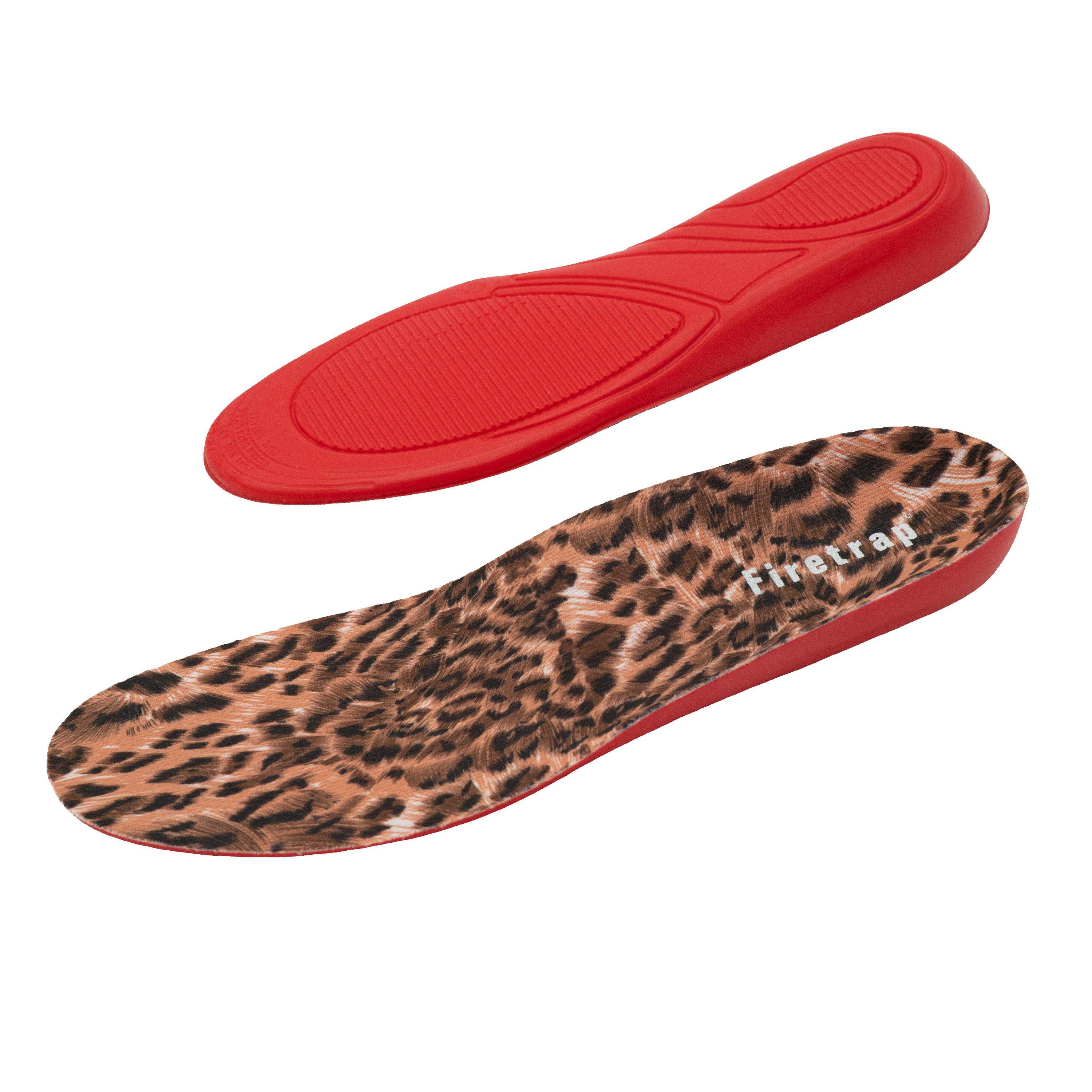 Leopard - Firetrap - Women's Walk Foam Breathable Arch Support Insoles - 5