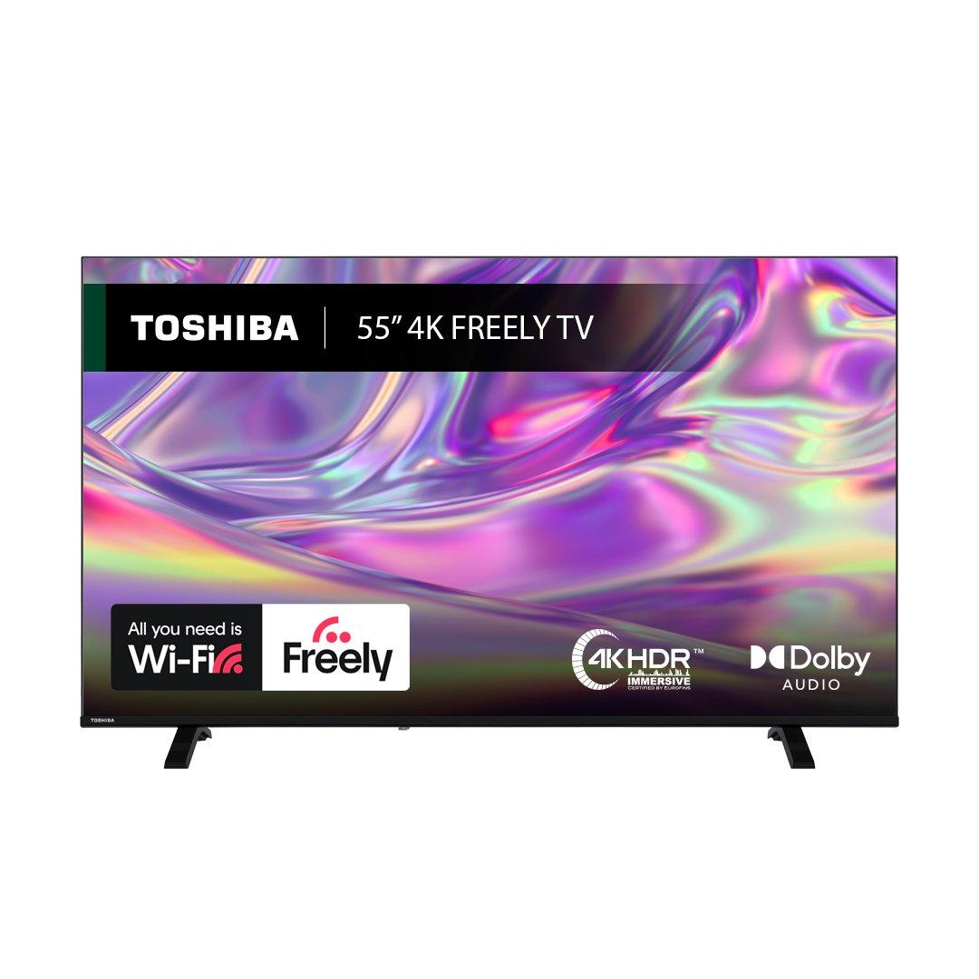 Black - Toshiba - Toshiba 55UV1563DB 55 inch 4k Ultra HD Freely TV - 1