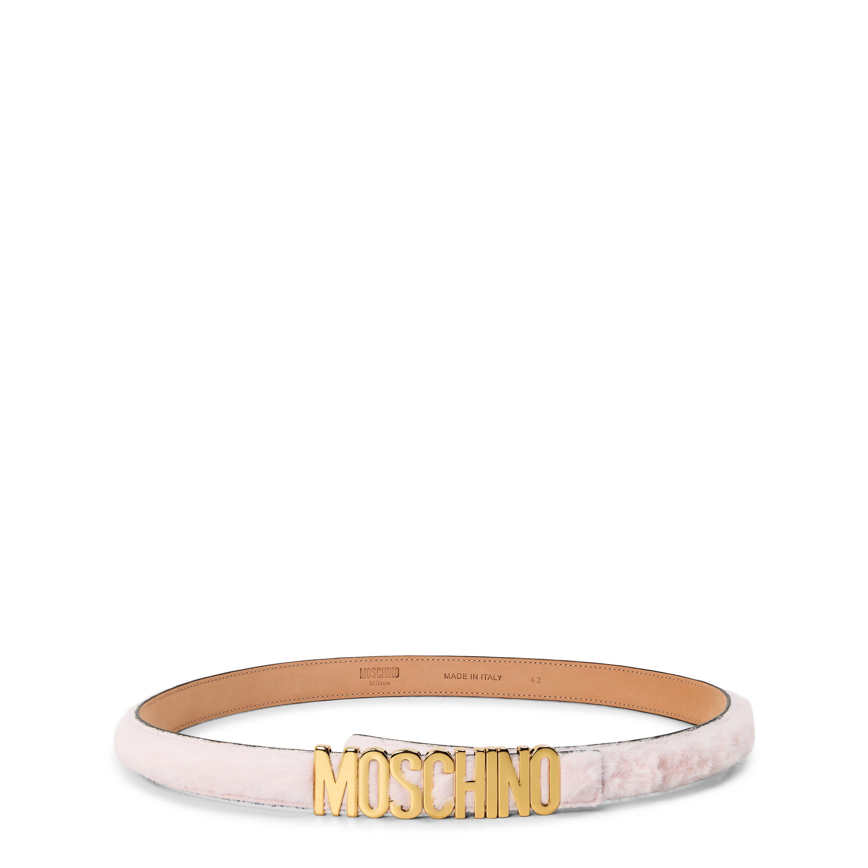 Moschino Women's Leather Belt - Pink - Size 42