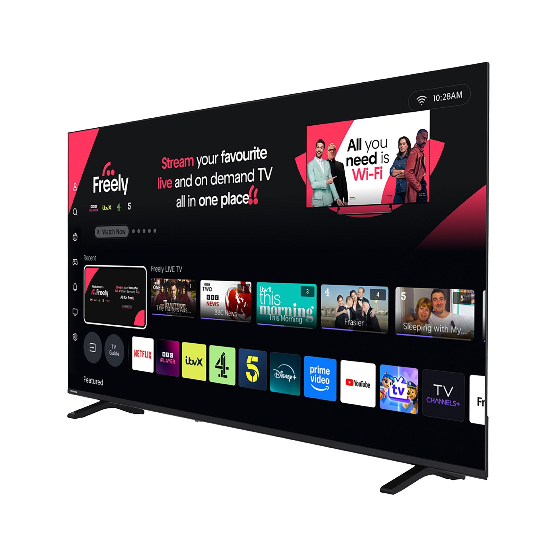 Black - Toshiba - Toshiba 65UV1563DB 65 inch 4k Ultra HD Freely TV - 3