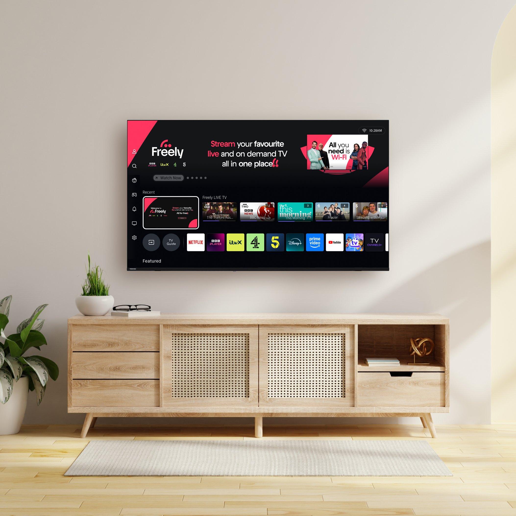 Black - Toshiba - Toshiba 65UV1563DB 65 inch 4k Ultra HD Freely TV - 7