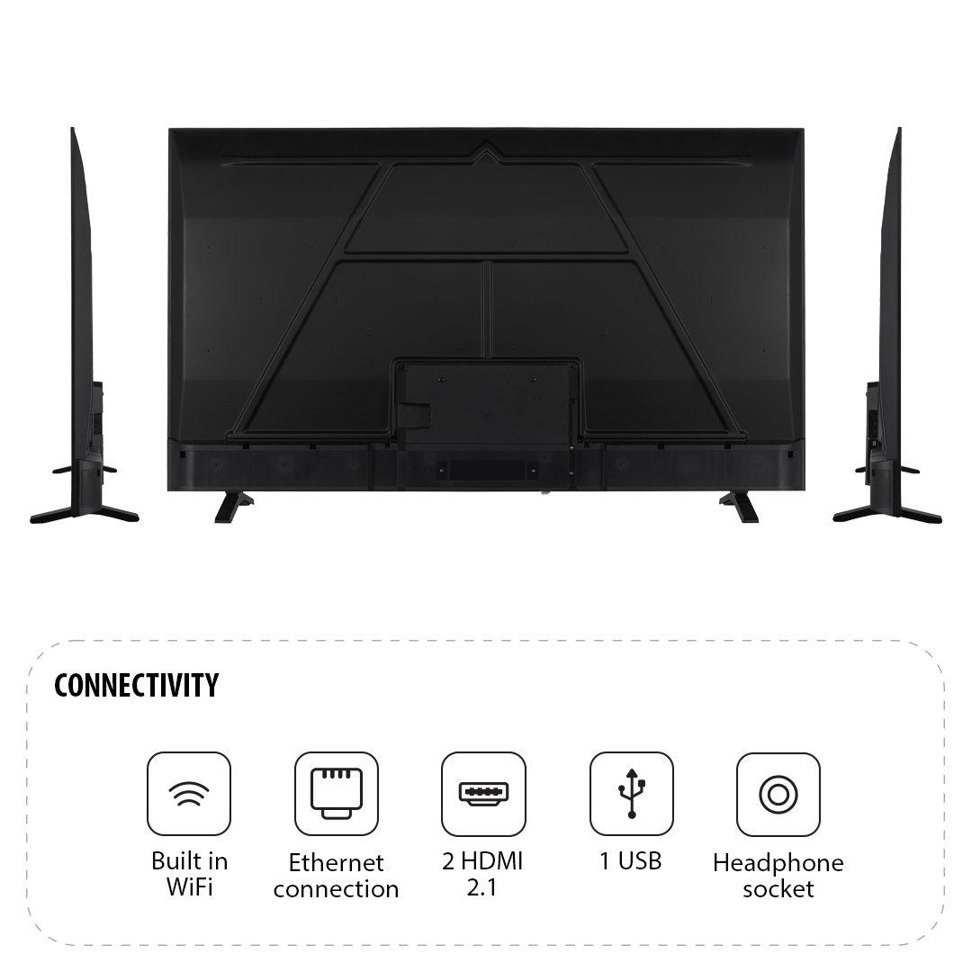 Black - Toshiba - Toshiba 65UV1563DB 65 inch 4k Ultra HD Freely TV - 8