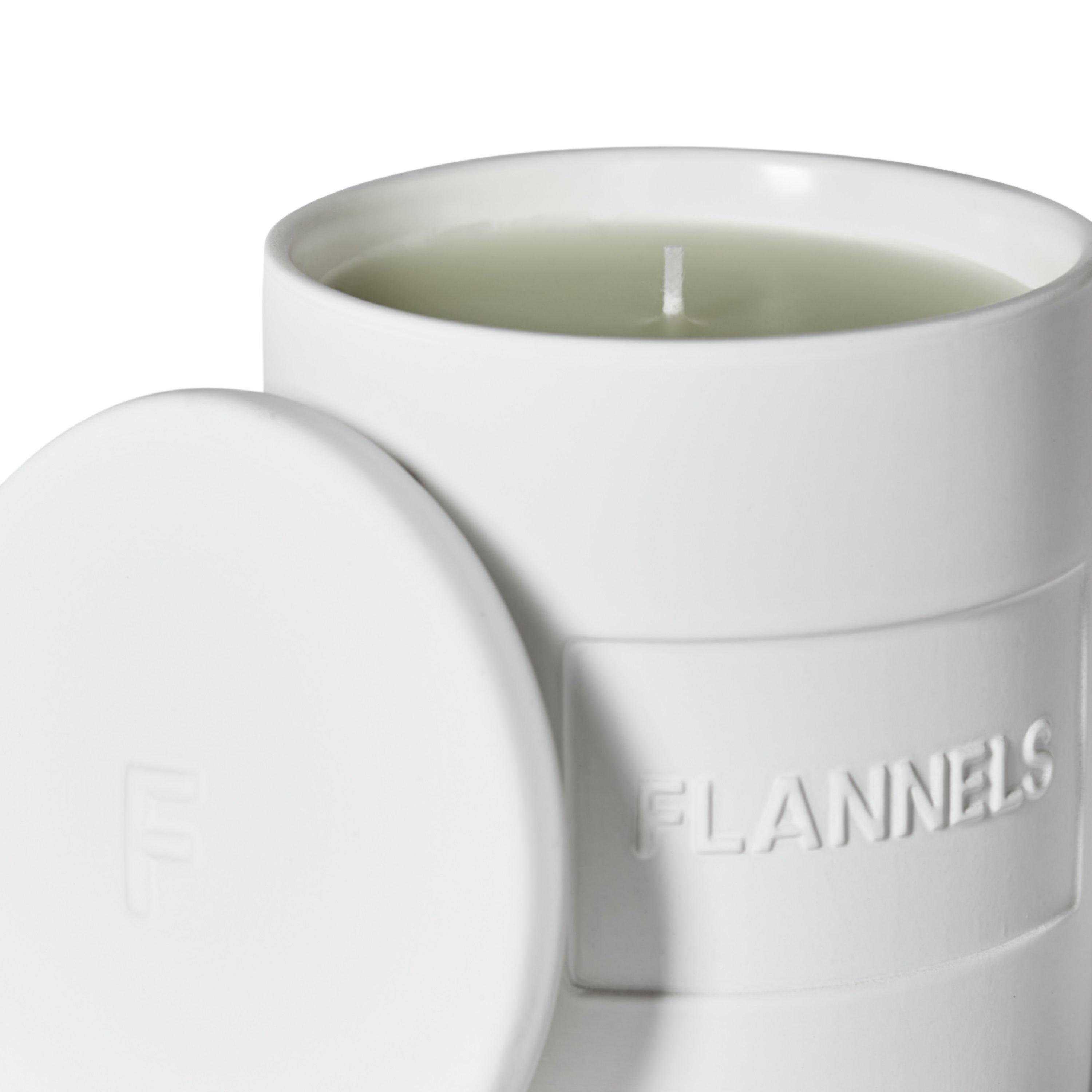 White - Flannels - Ceramic 350g Candle - 4