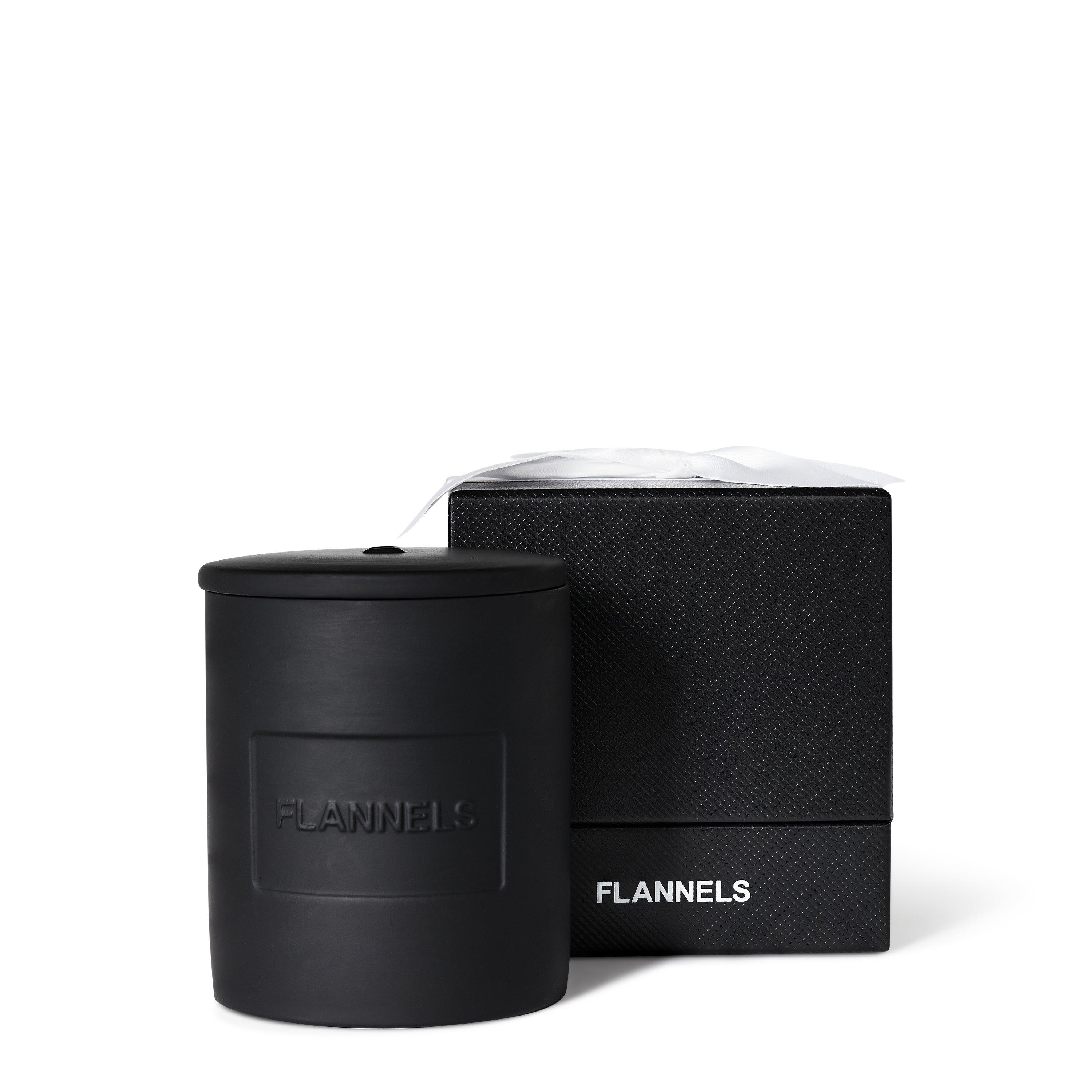 Black - Flannels - Ceramic 350g Candle - 1