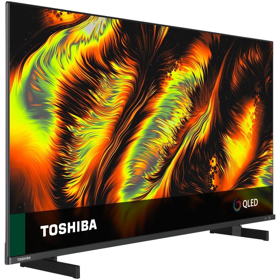 Black - Toshiba - Toshiba 55QF5D53DB 55 inch 4K QLED Ultra HD Fire TV - 2