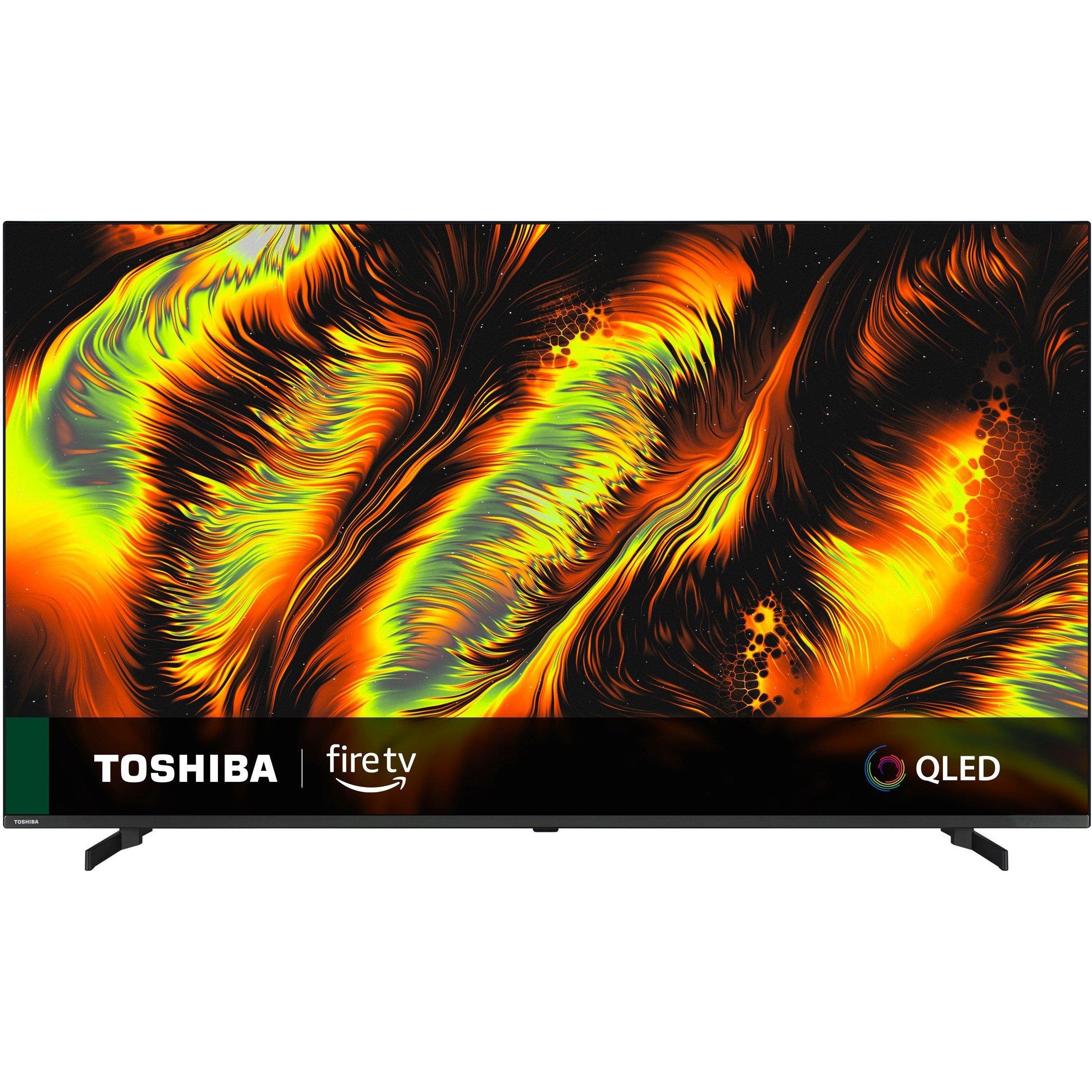 Black - Toshiba - Toshiba 70QF5D53DB 70 inch 4K QLED Ultra HD Fire TV - 1