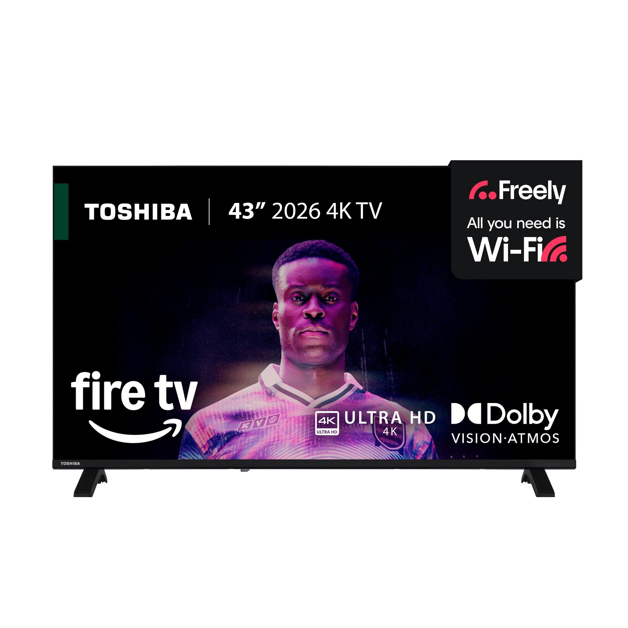 Black - Toshiba - Toshiba 43UF2653DB 43 inch 4k Ultra HD Freely Fire TV - 1