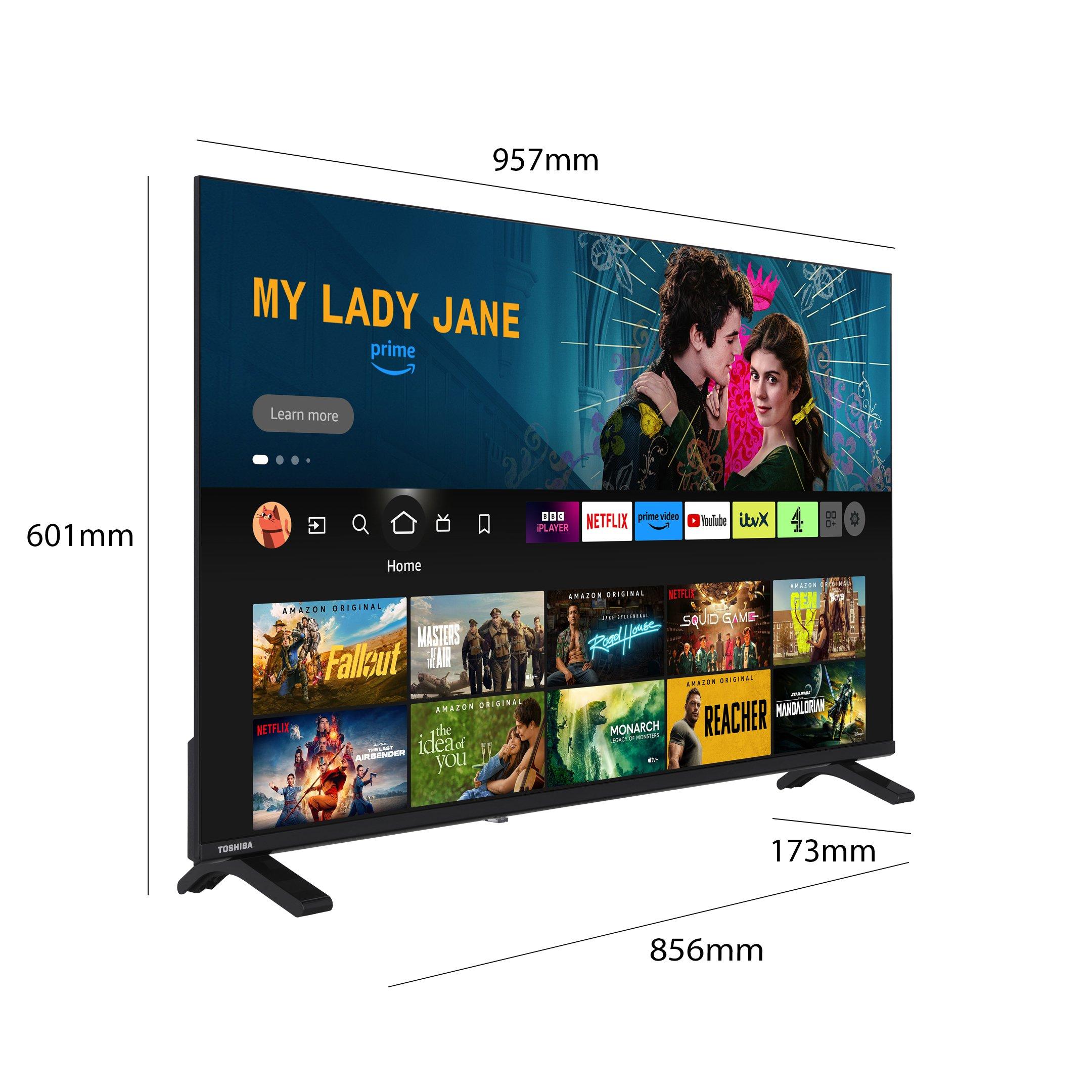 Black - Toshiba - Toshiba 43UF2653DB 43 inch 4k Ultra HD Freely Fire TV - 3