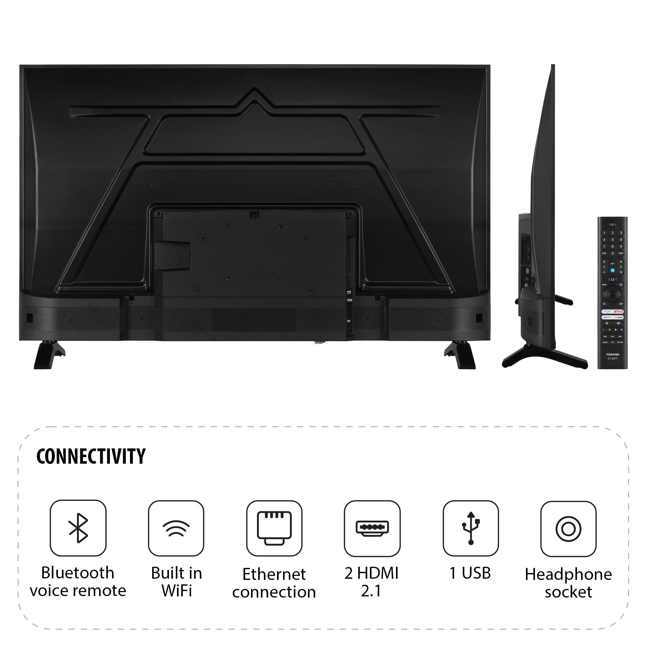 Black - Toshiba - Toshiba 43UF2653DB 43 inch 4k Ultra HD Freely Fire TV - 8