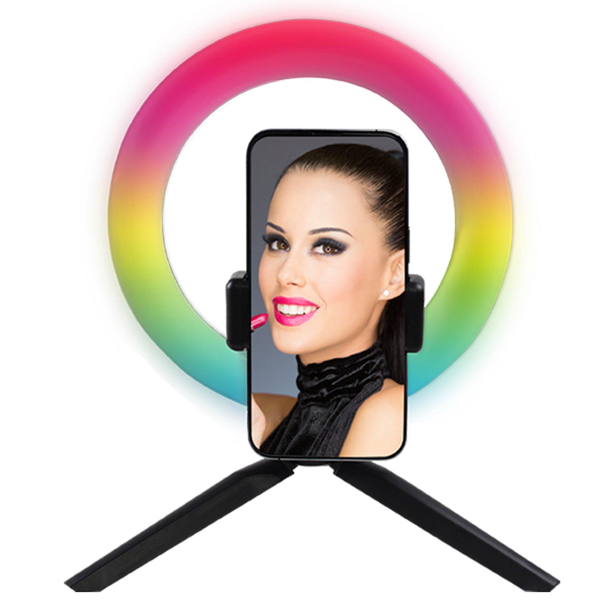 Negro - Pixibright - RGB Ring Light Selfie Sticks - 2