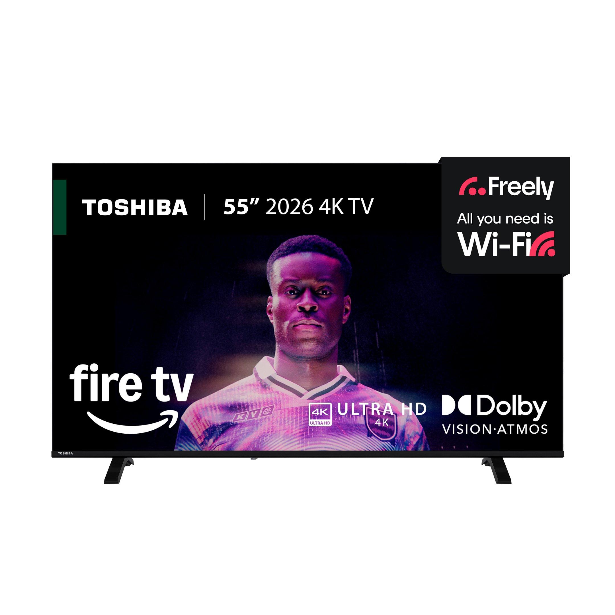 Black - Toshiba - Toshiba 55UF2653DB 55 inch 4k Ultra HD Freely Fire TV - 1