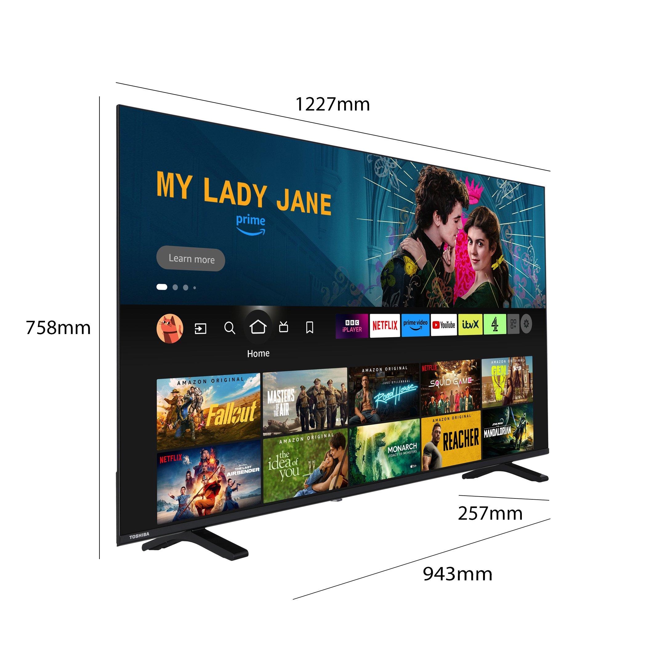 Black - Toshiba - Toshiba 55UF2653DB 55 inch 4k Ultra HD Freely Fire TV - 3