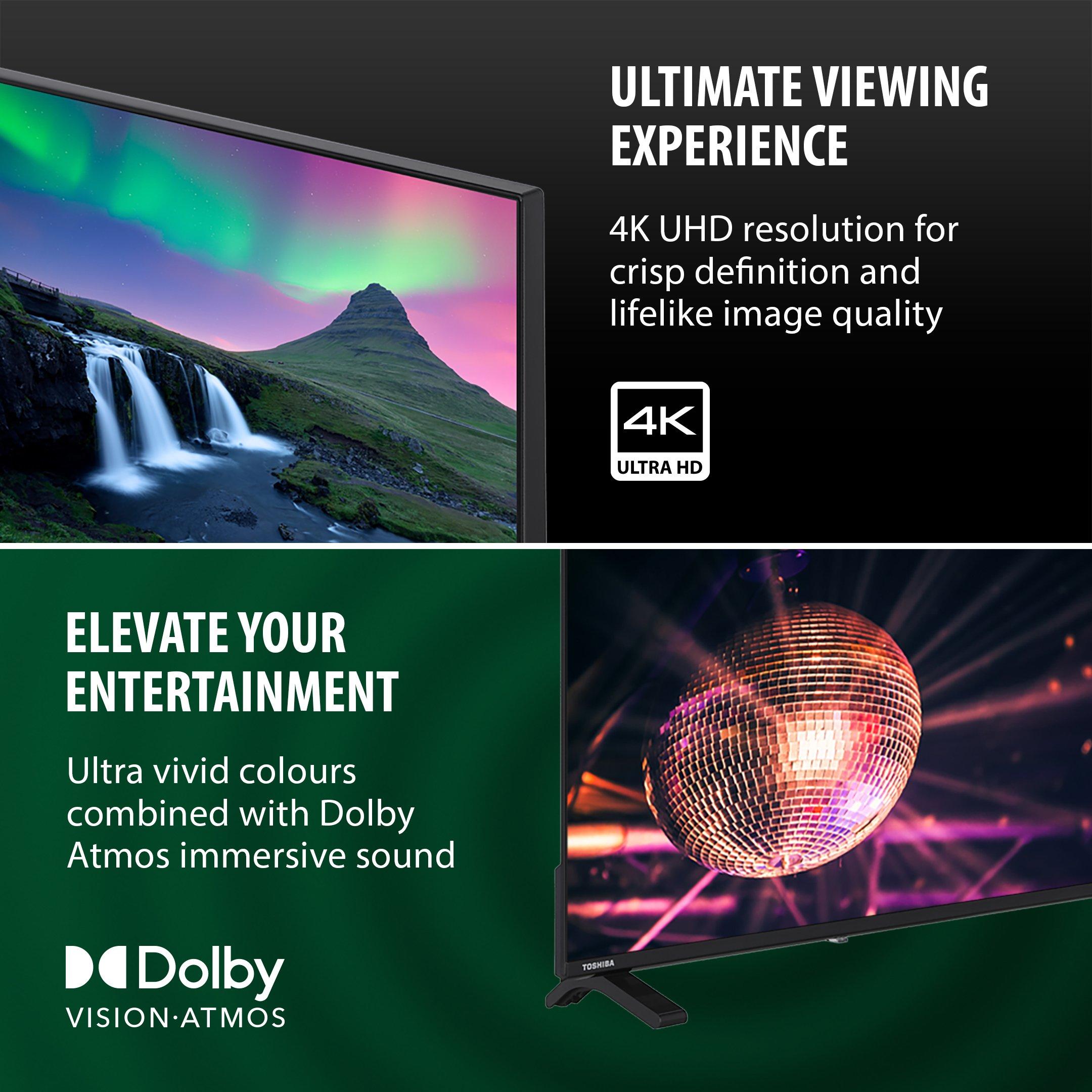 Black - Toshiba - Toshiba 55UF2653DB 55 inch 4k Ultra HD Freely Fire TV - 5
