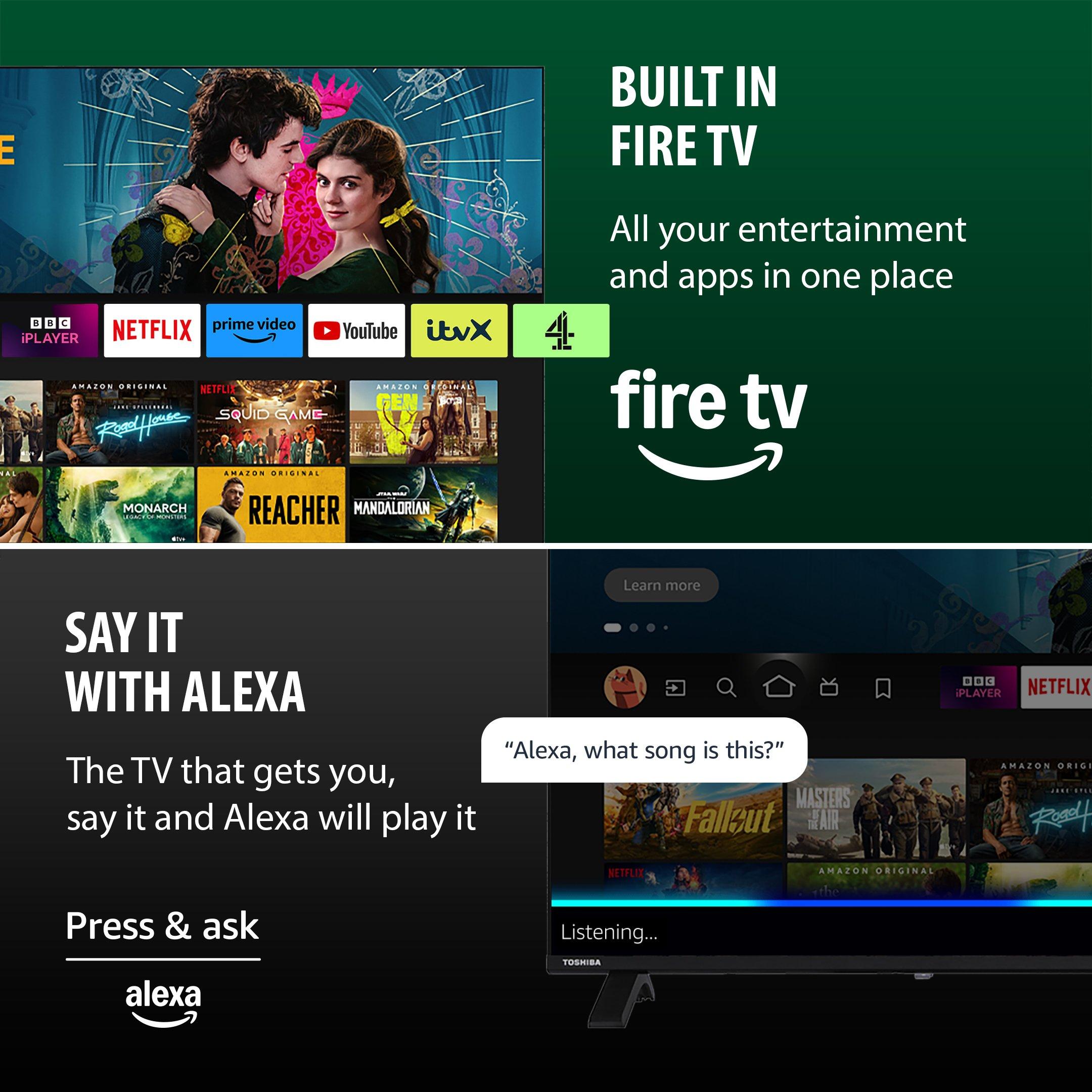 Black - Toshiba - Toshiba 55UF2653DB 55 inch 4k Ultra HD Freely Fire TV - 6