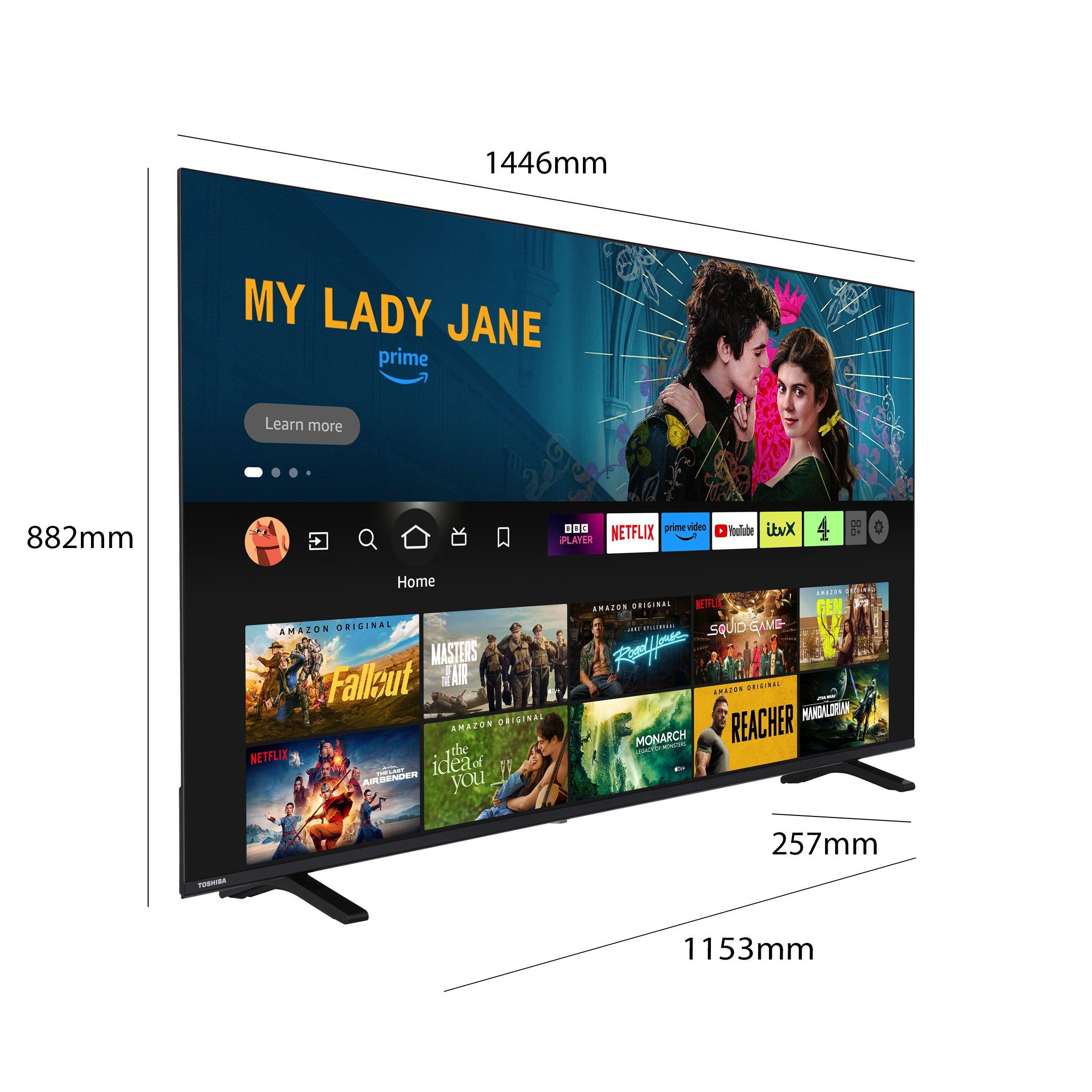 Black - Toshiba - Toshiba 65UF2653DB 65 inch 4k Ultra HD Freely Fire TV - 3