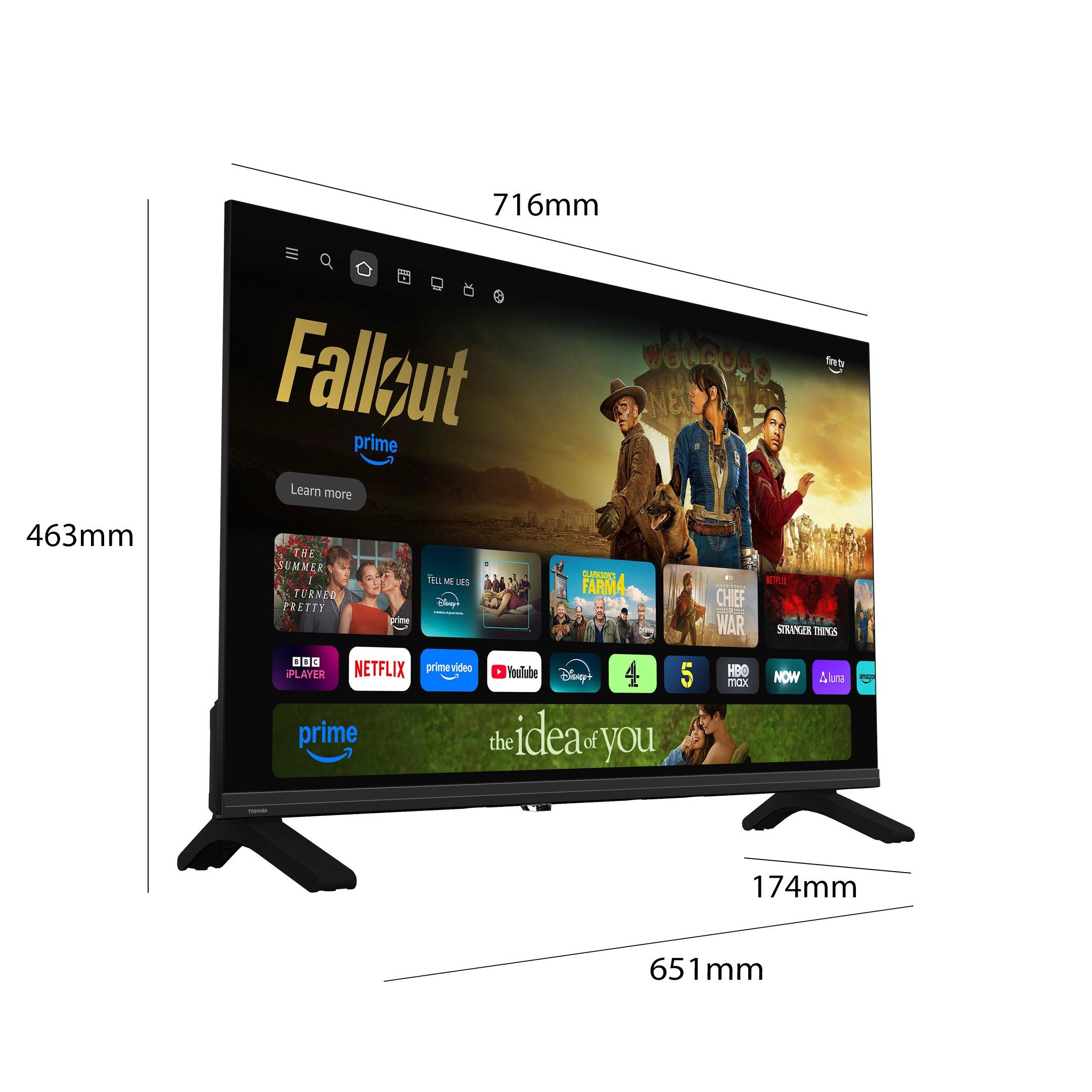 Black - Toshiba - Toshiba 32WF2653DB 32 inch HD Ready Freely Fire TV - 3