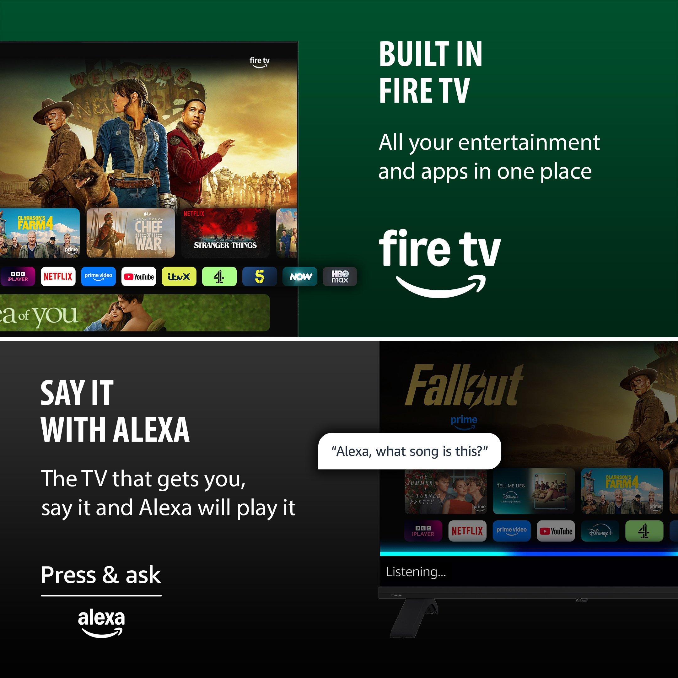 Black - Toshiba - Toshiba 32WF2653DB 32 inch HD Ready Freely Fire TV - 6