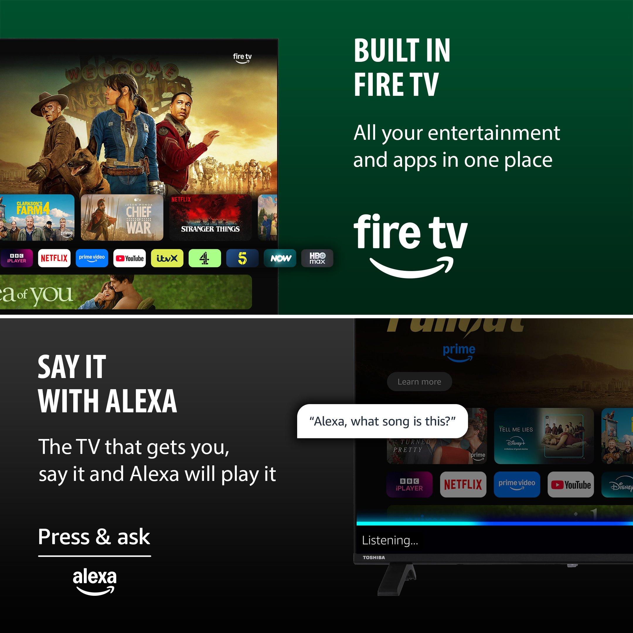 Black - Toshiba - Toshiba 40LF2653DB 40 inch Full HD Freely Fire TV - 6