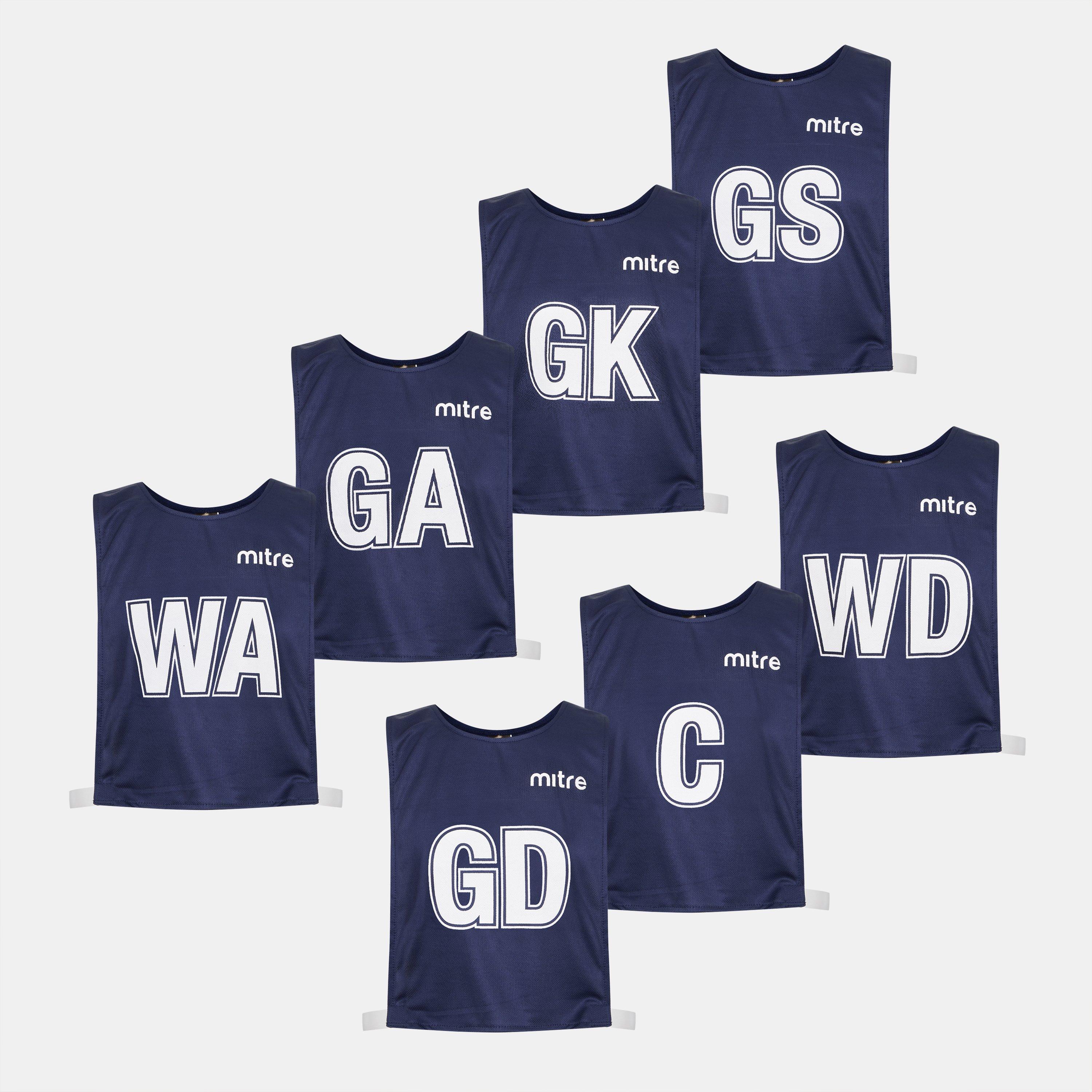 Mitre  Adults Netball Bibs - Navy - Large