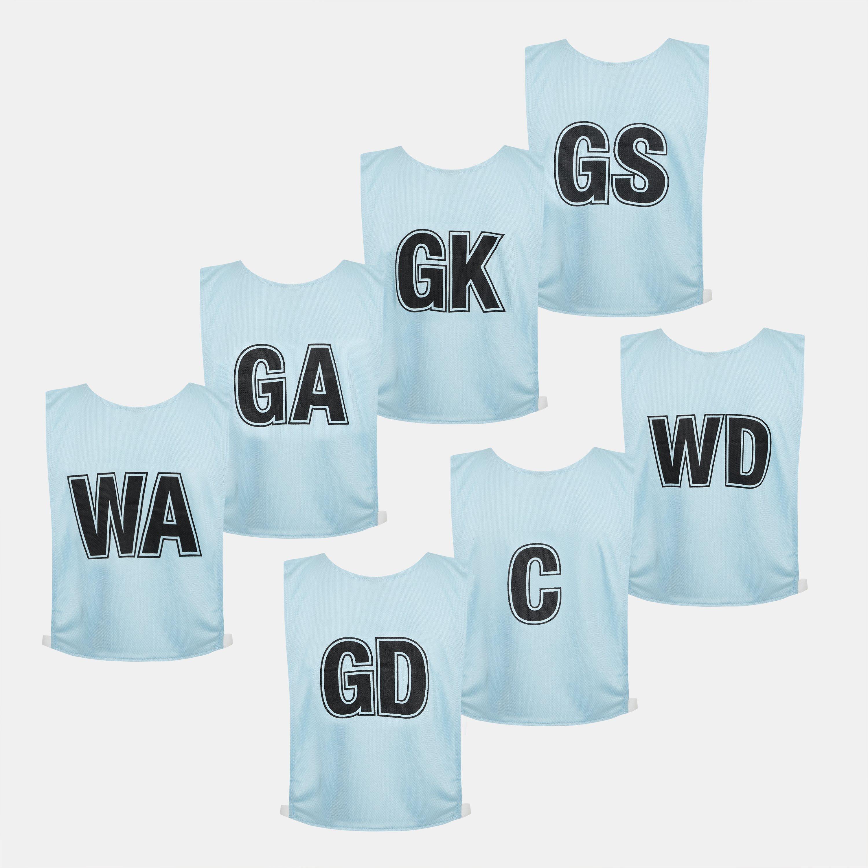 Sky/Navy - Mitre - Adults Netball Bibs - 2