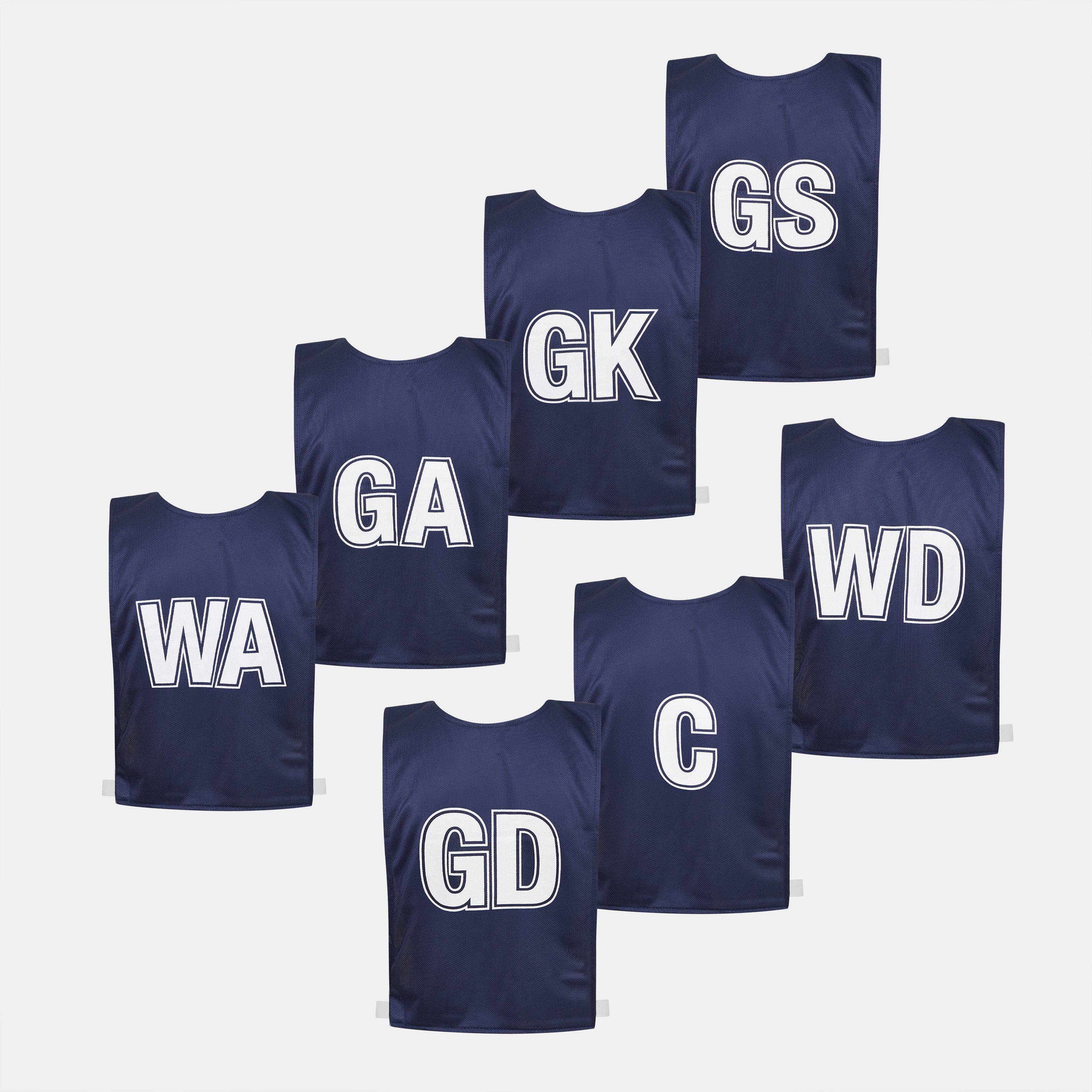 Sky/Navy - Mitre - Adults Netball Bibs - 4